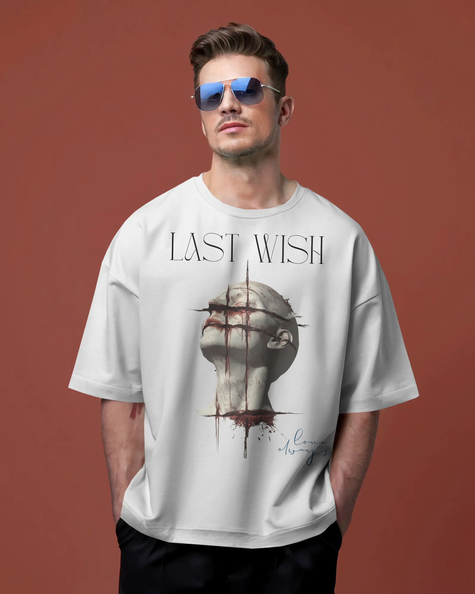 100% premium cotton graphics oversize tee
