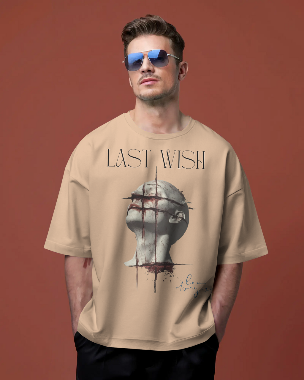 100% premium cotton graphics oversize tee