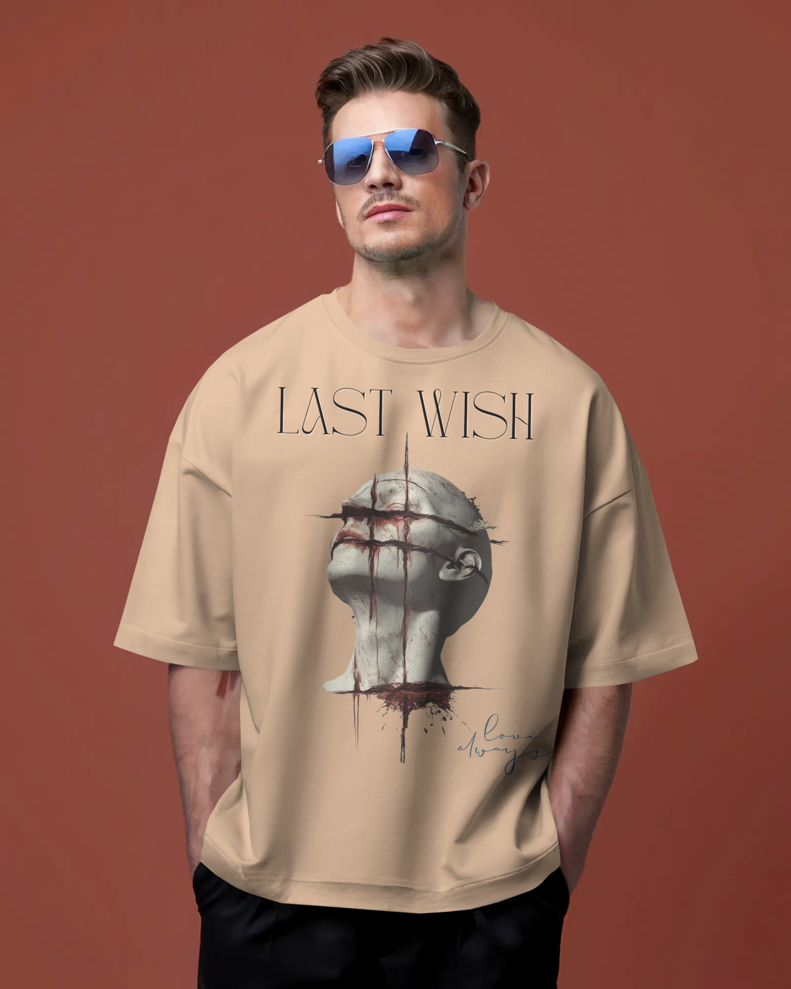 100% premium cotton graphics oversize tee