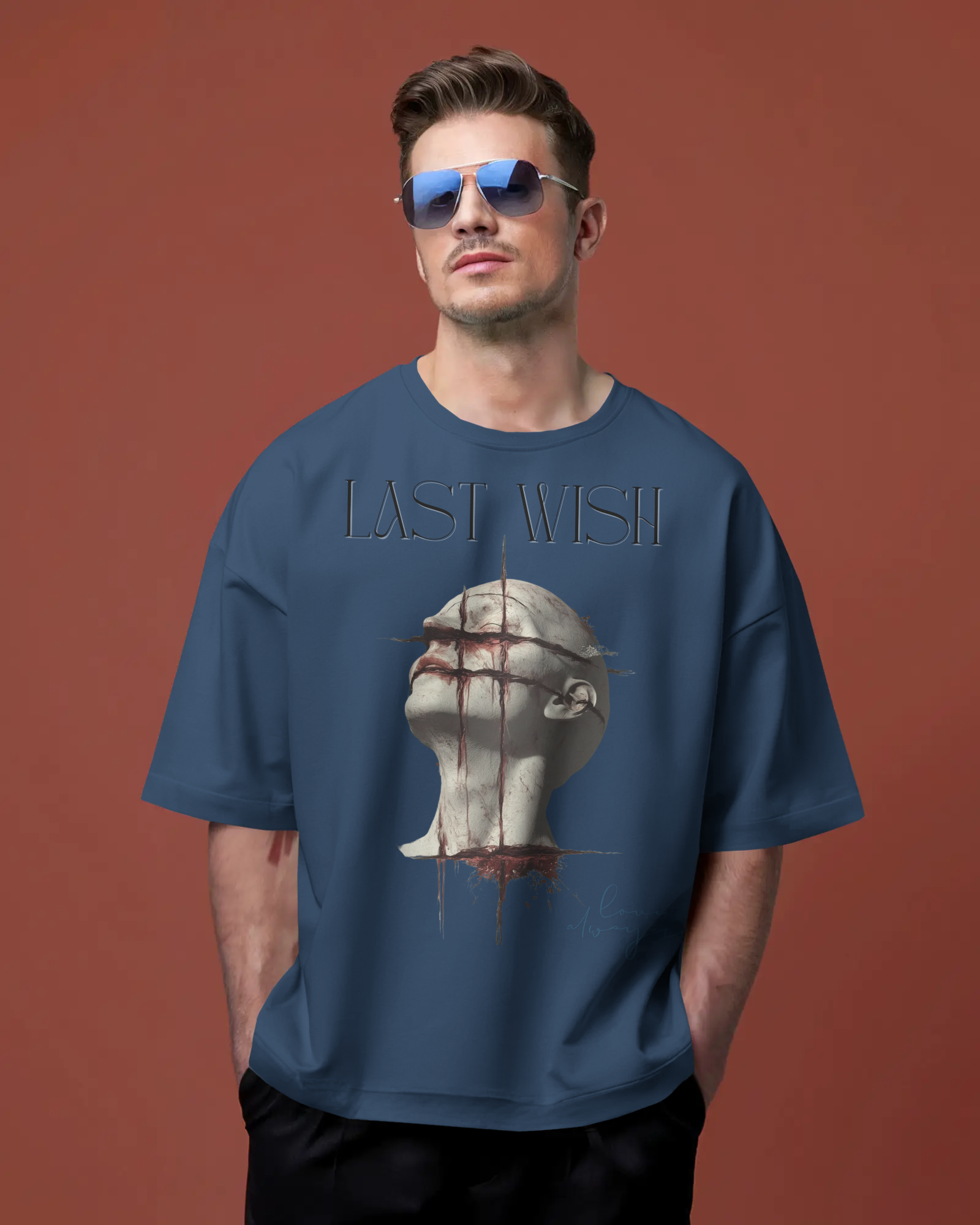 100% premium cotton graphics oversize tee