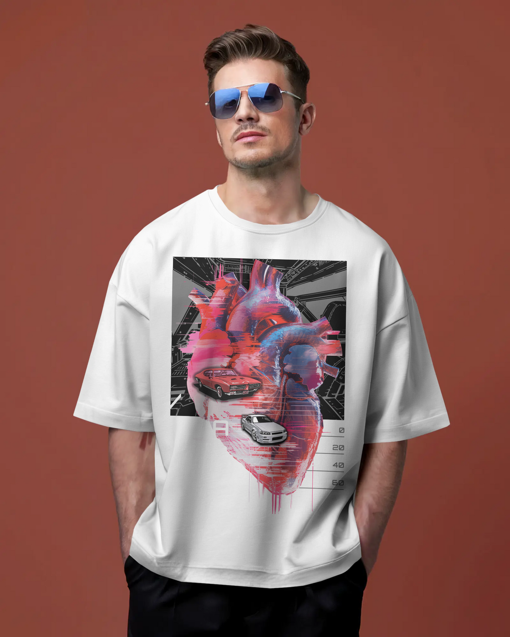 100% premium graphics oversize tee