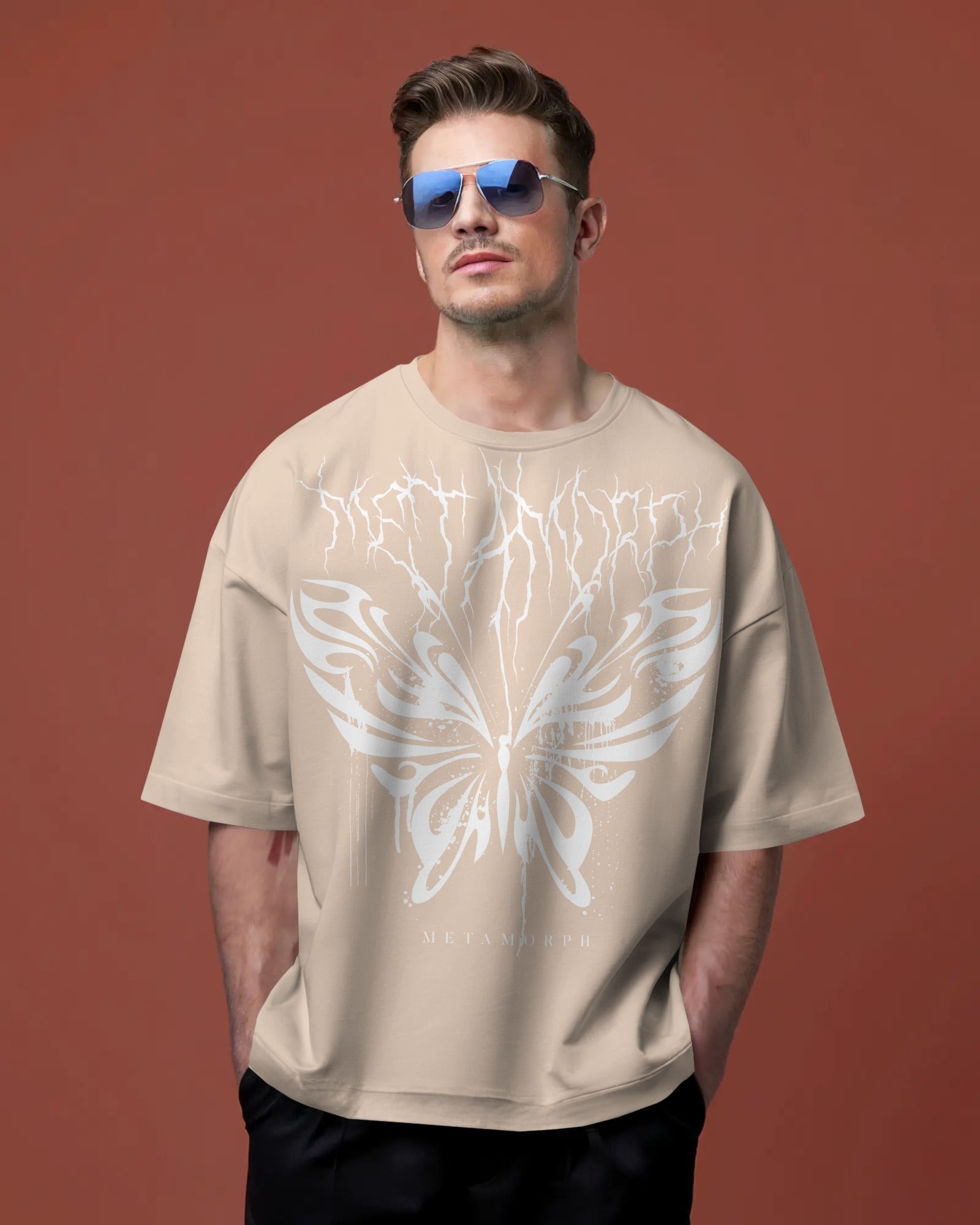 100% premium cotton graphics oversize tee