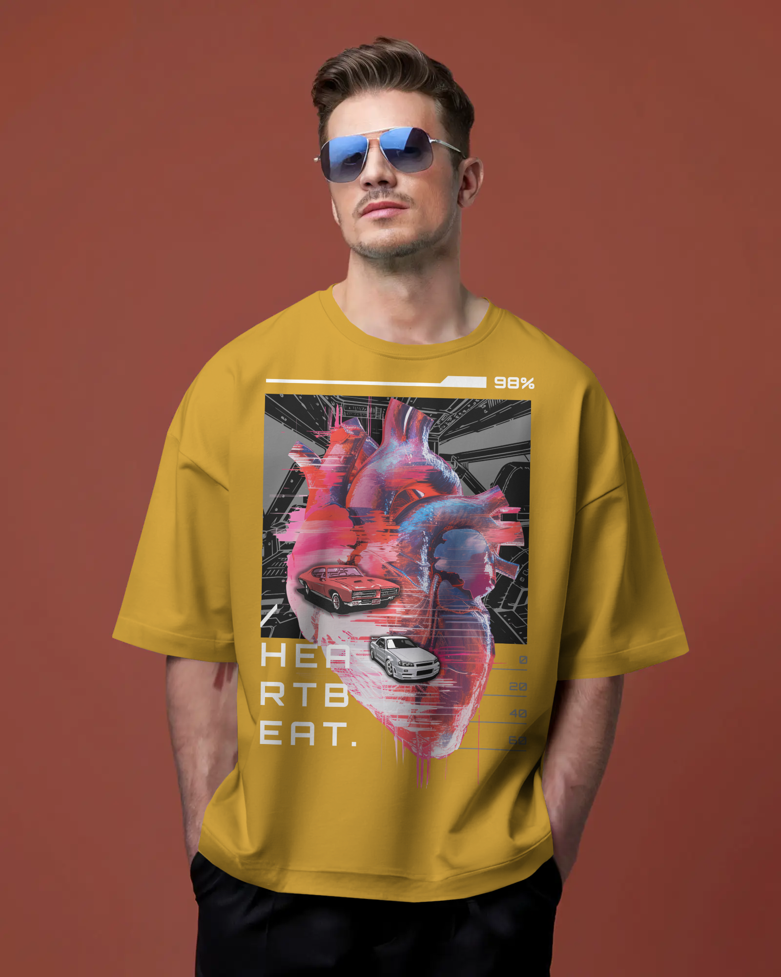 100% premium graphics oversize tee