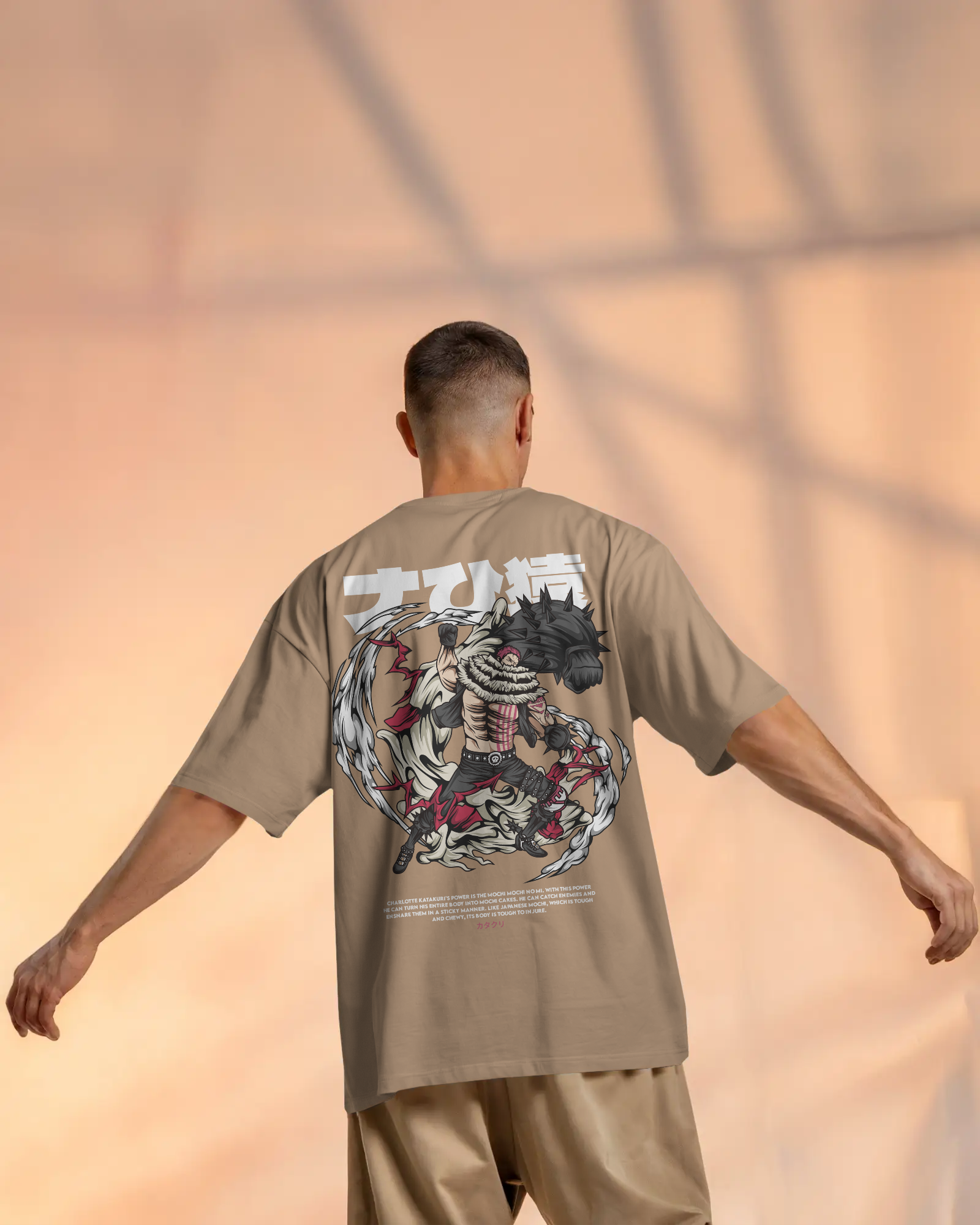 100% premium anime oversize tee