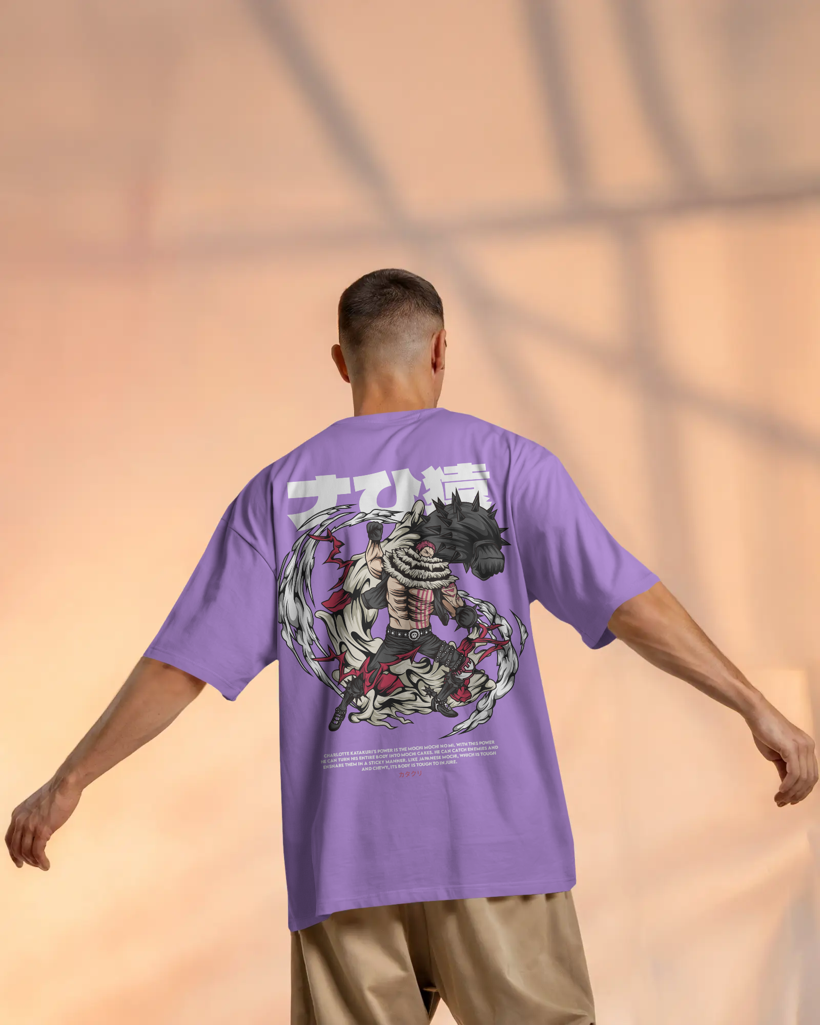 100% premium anime oversize tee