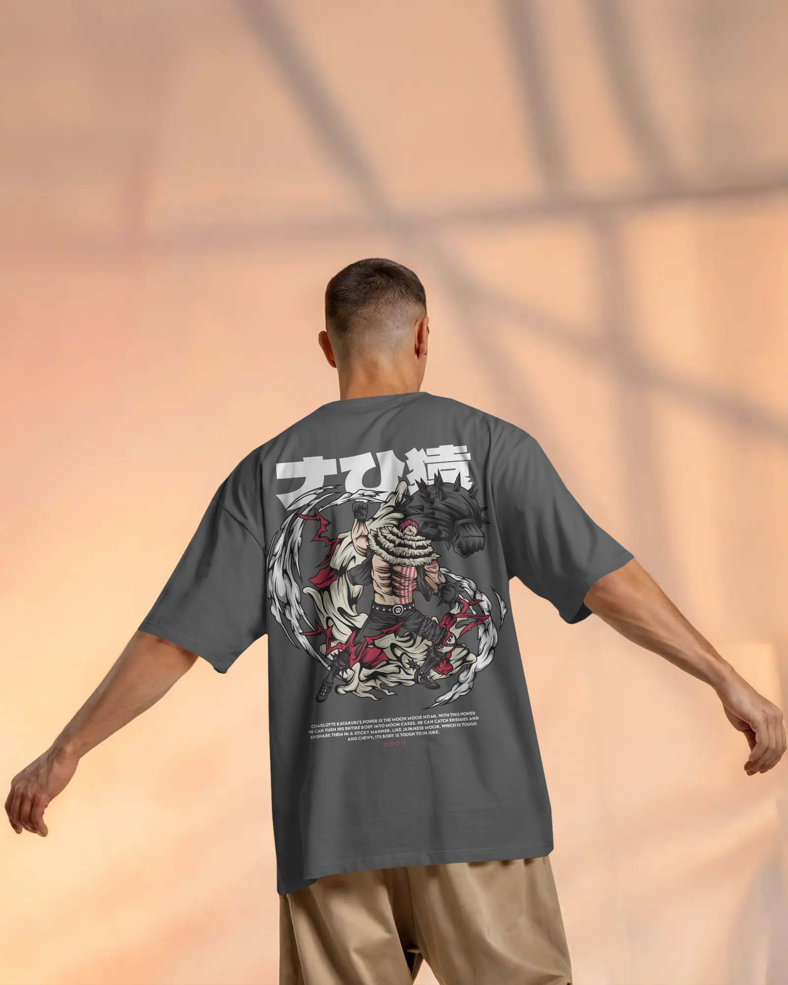 100% premium anime oversize tee