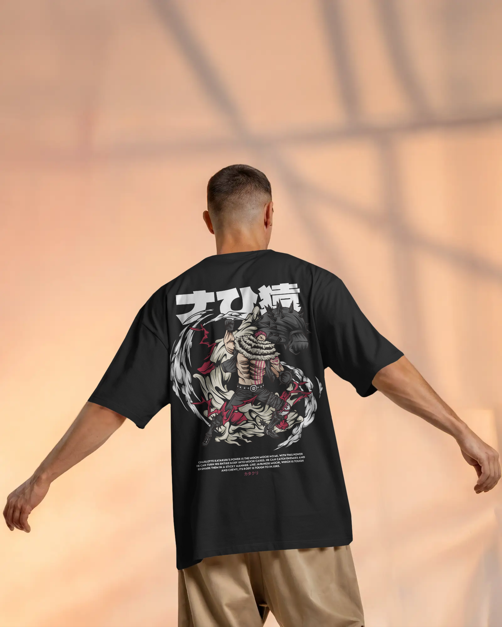 100% premium anime oversize tee