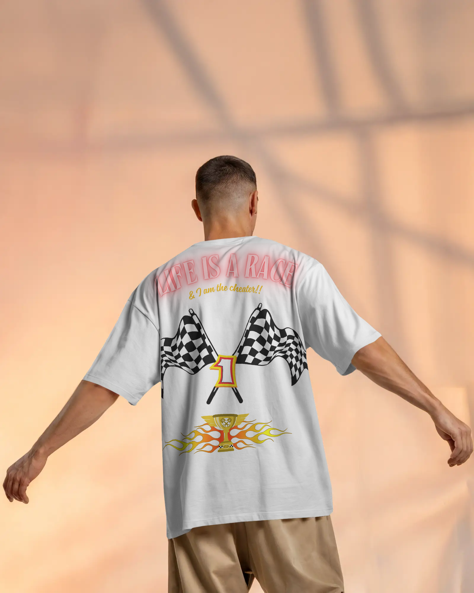 100% premium graphics oversize tee
