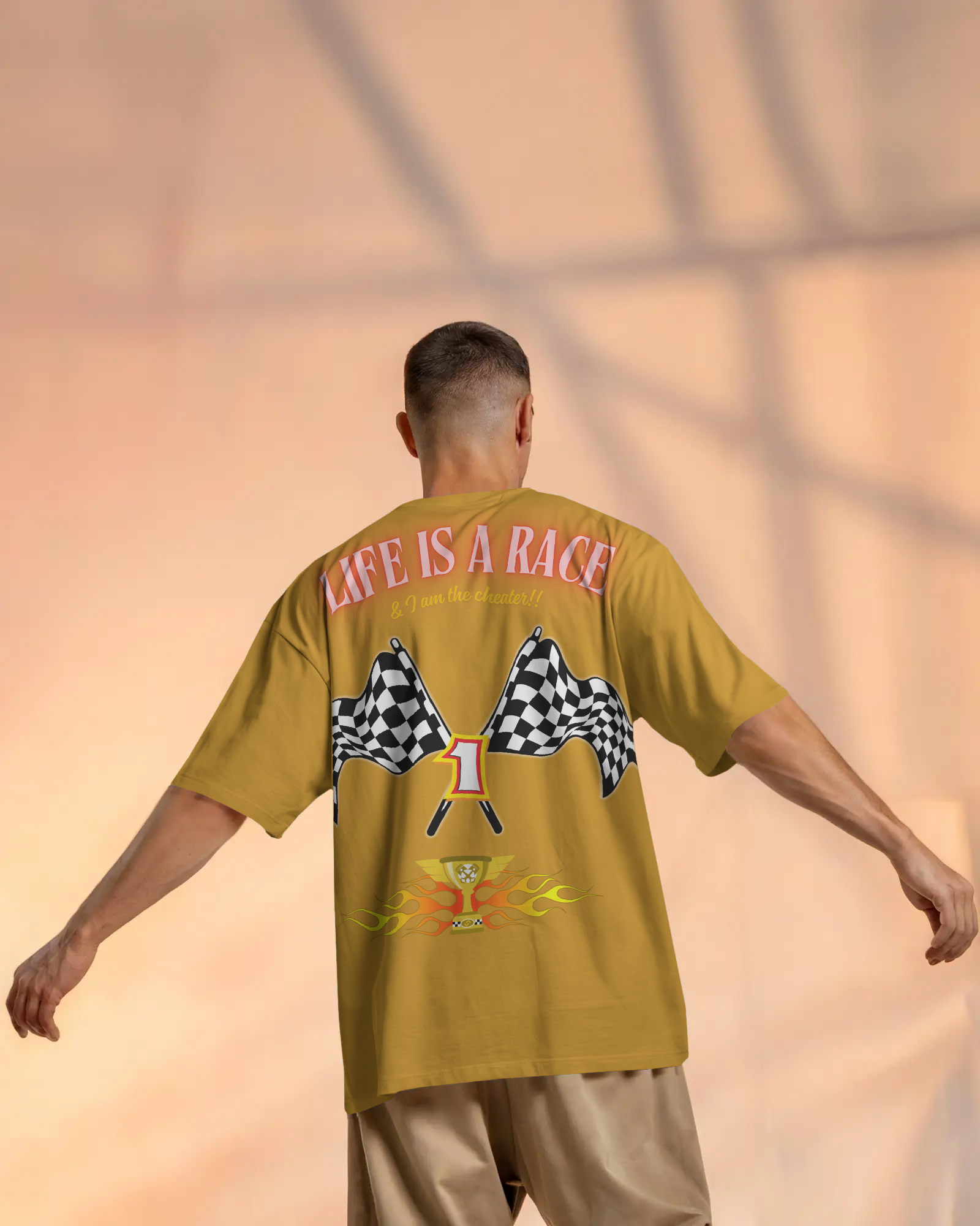100% premium graphics oversize tee