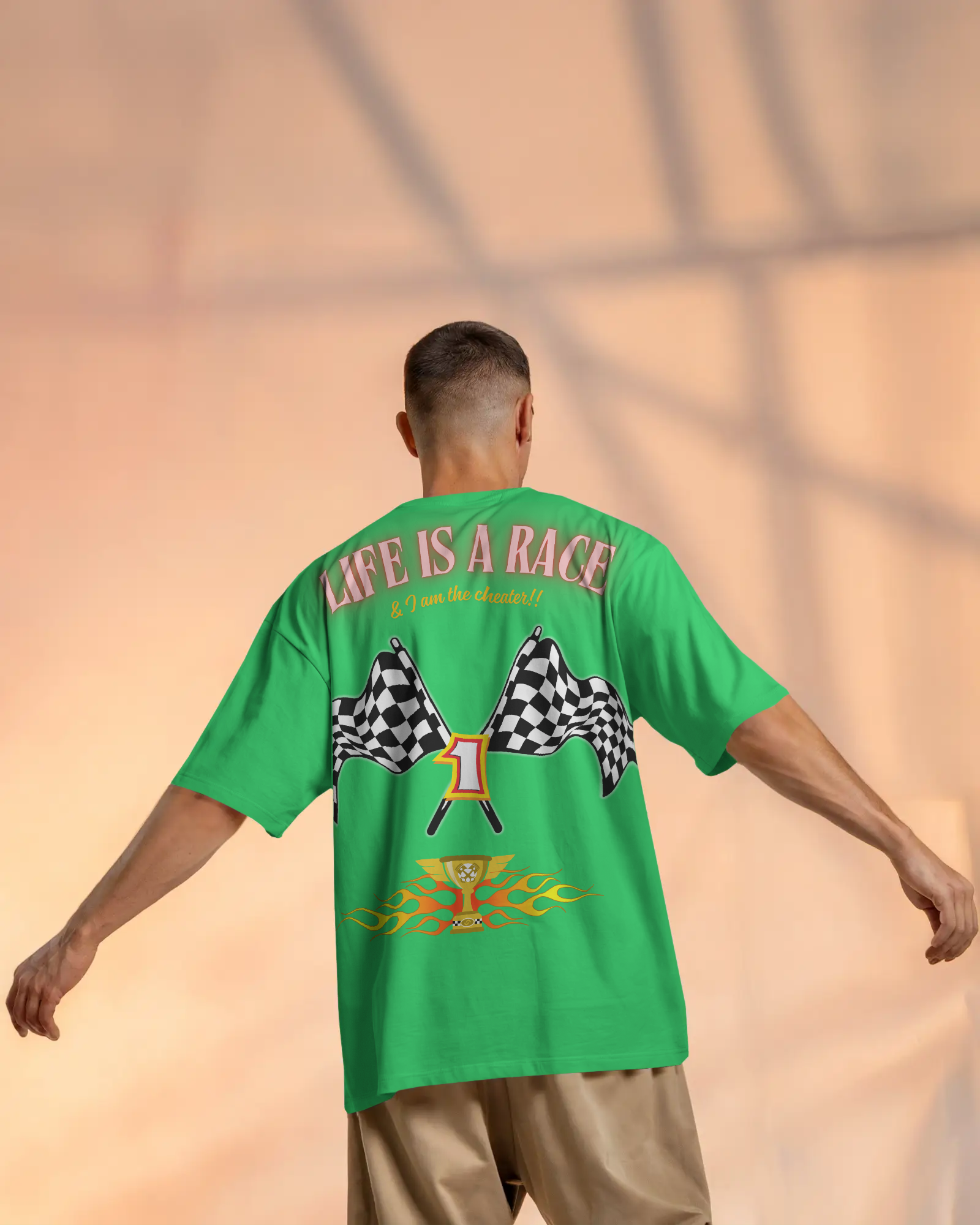 100% premium graphics oversize tee