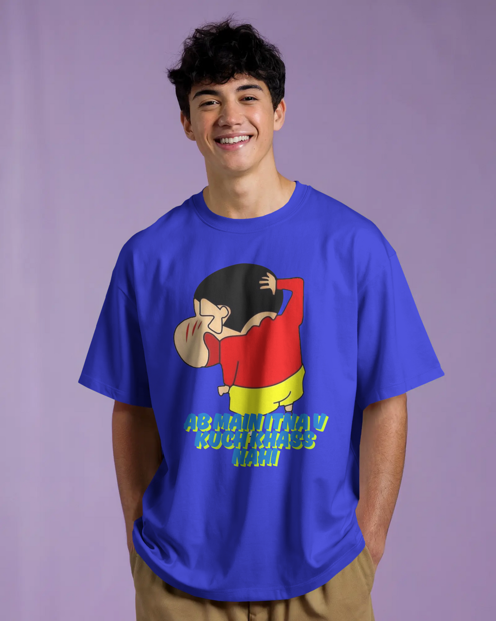100% premium anime oversize tee