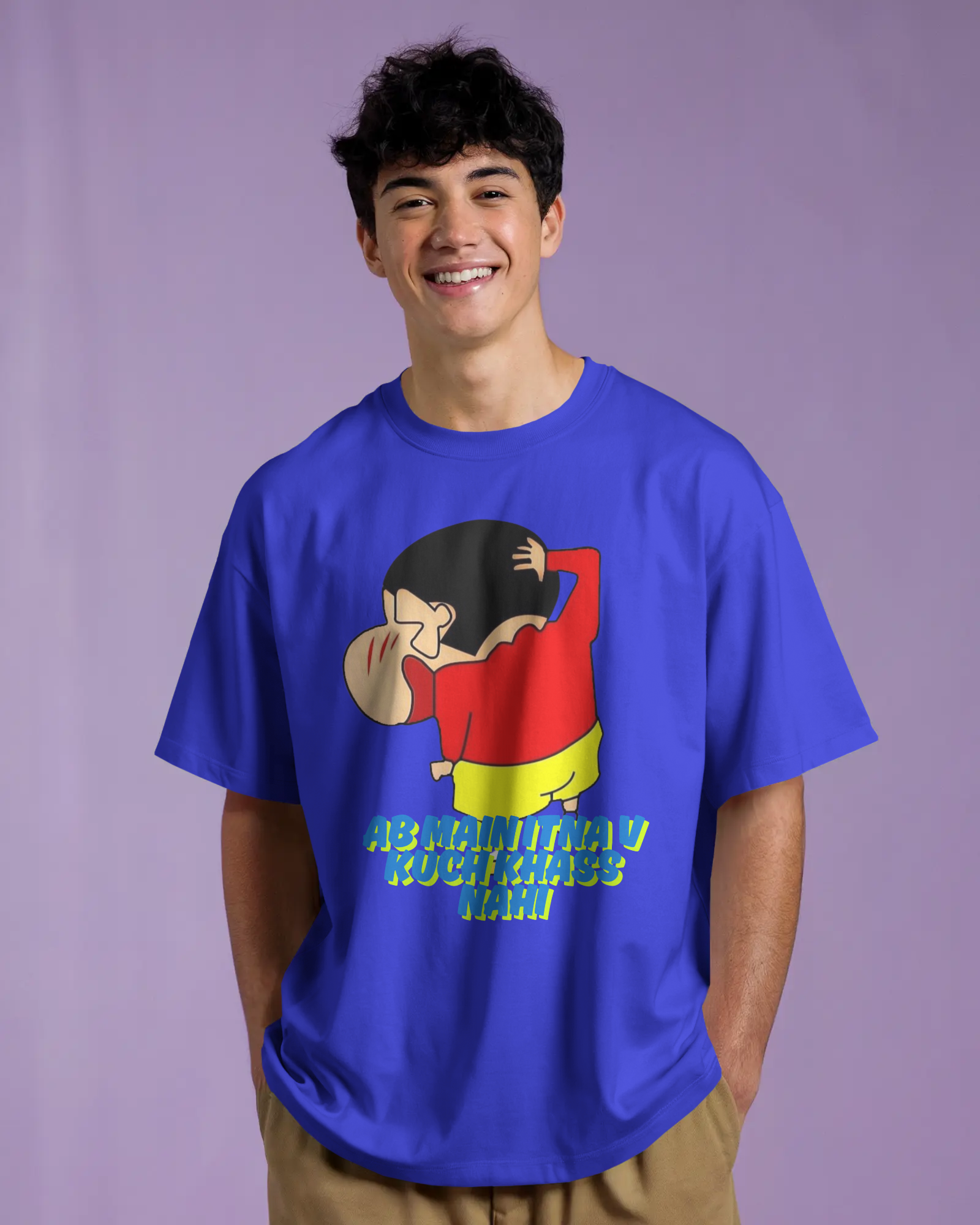 100% premium anime oversize tee