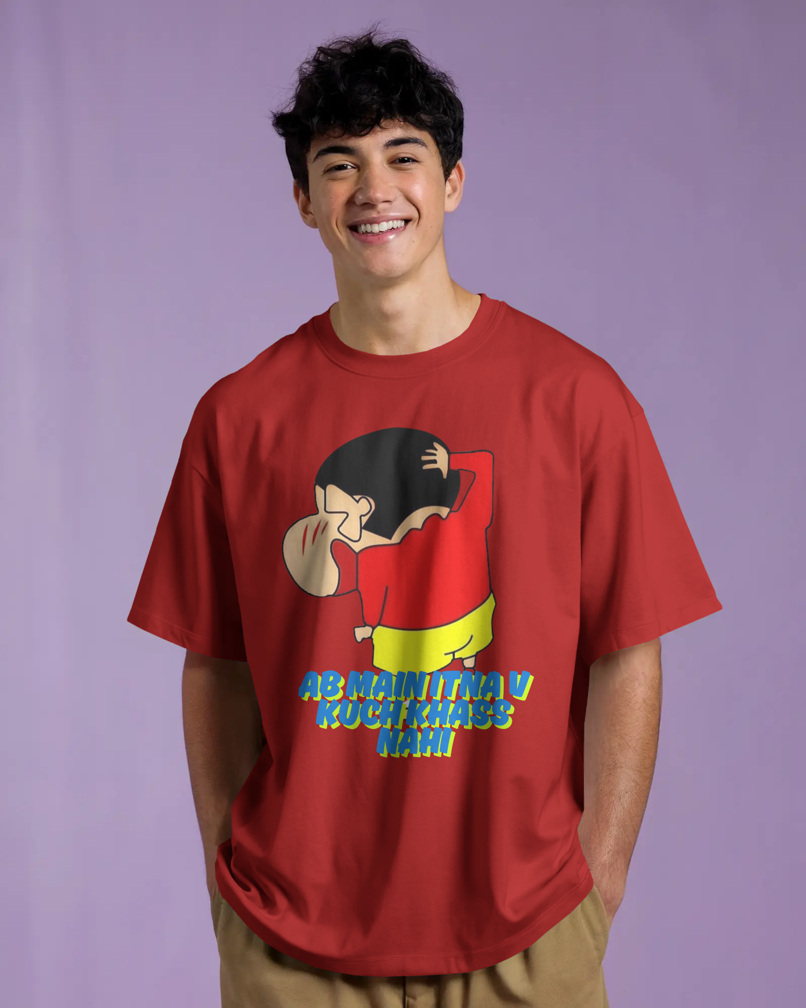 100% premium anime oversize tee