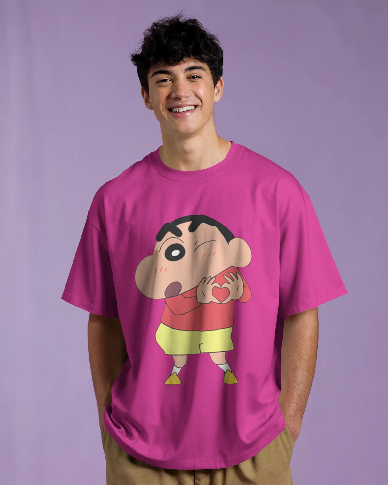 100% premium anime oversize tee