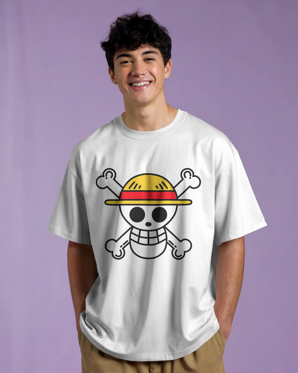 100% premium anime oversize tee