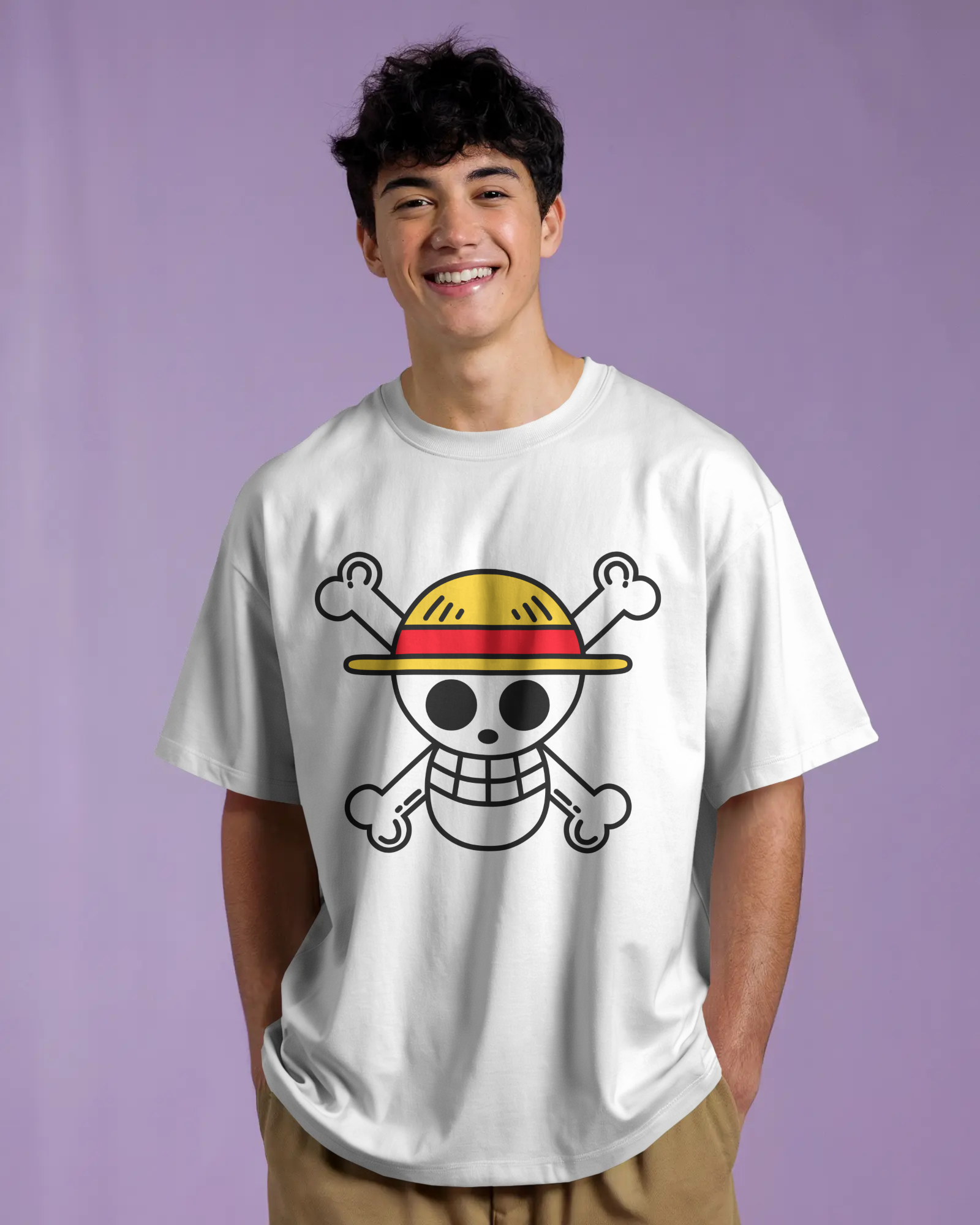 100% premium anime oversize tee