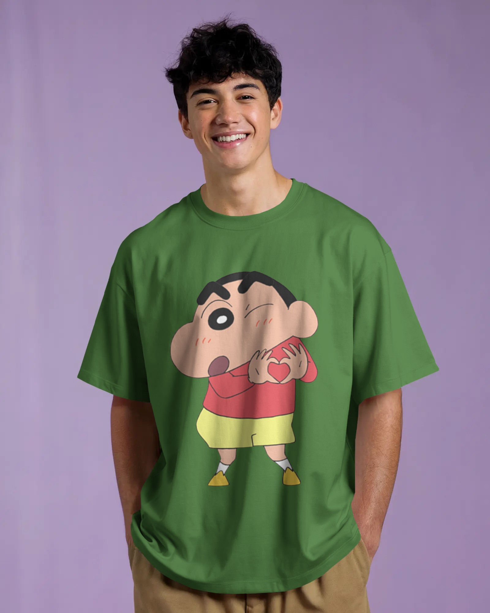 100% premium anime oversize tee