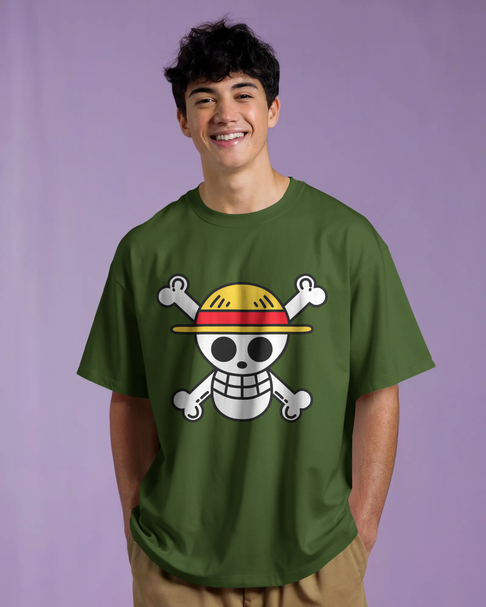 100% premium anime oversize tee