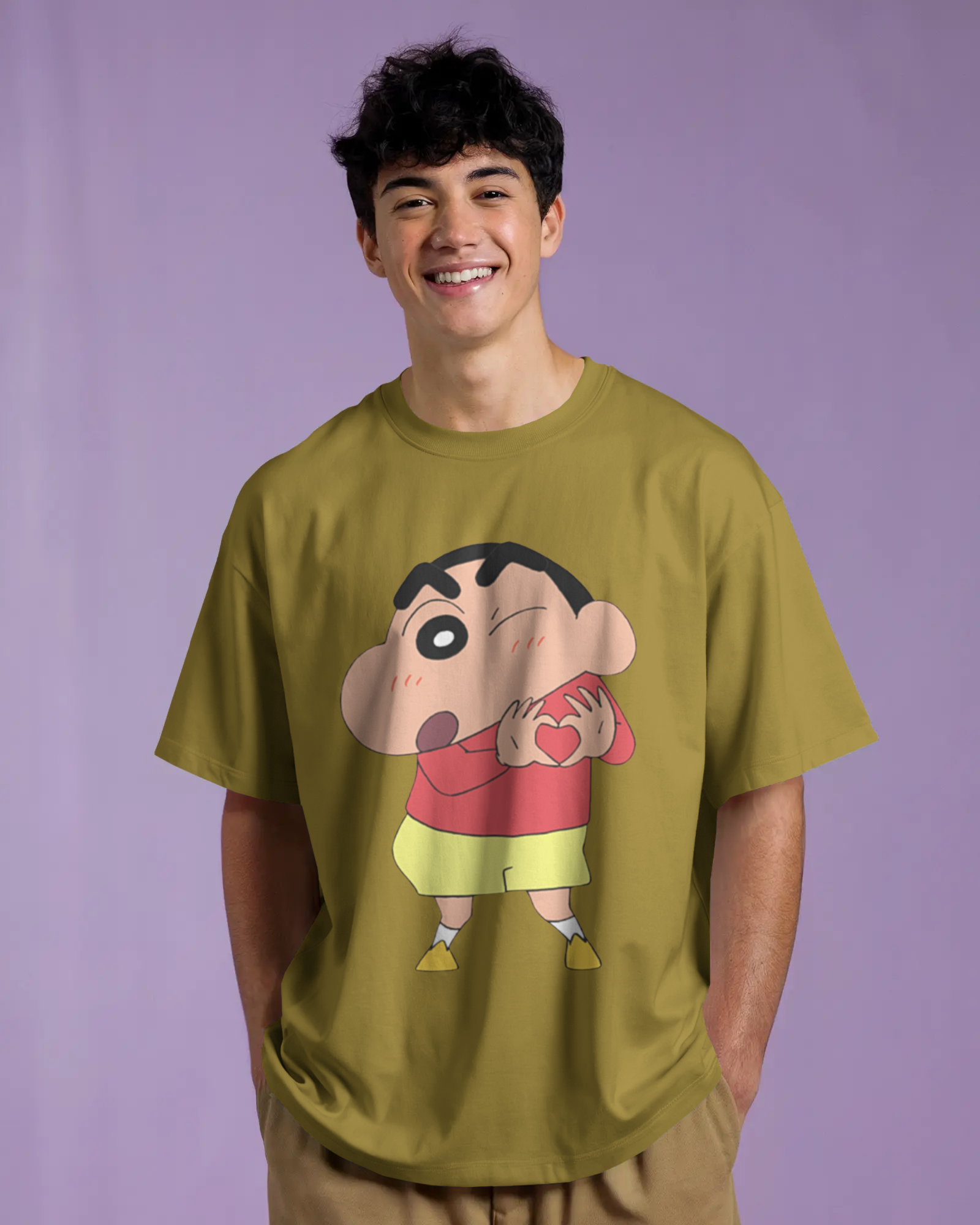 100% premium anime oversize tee