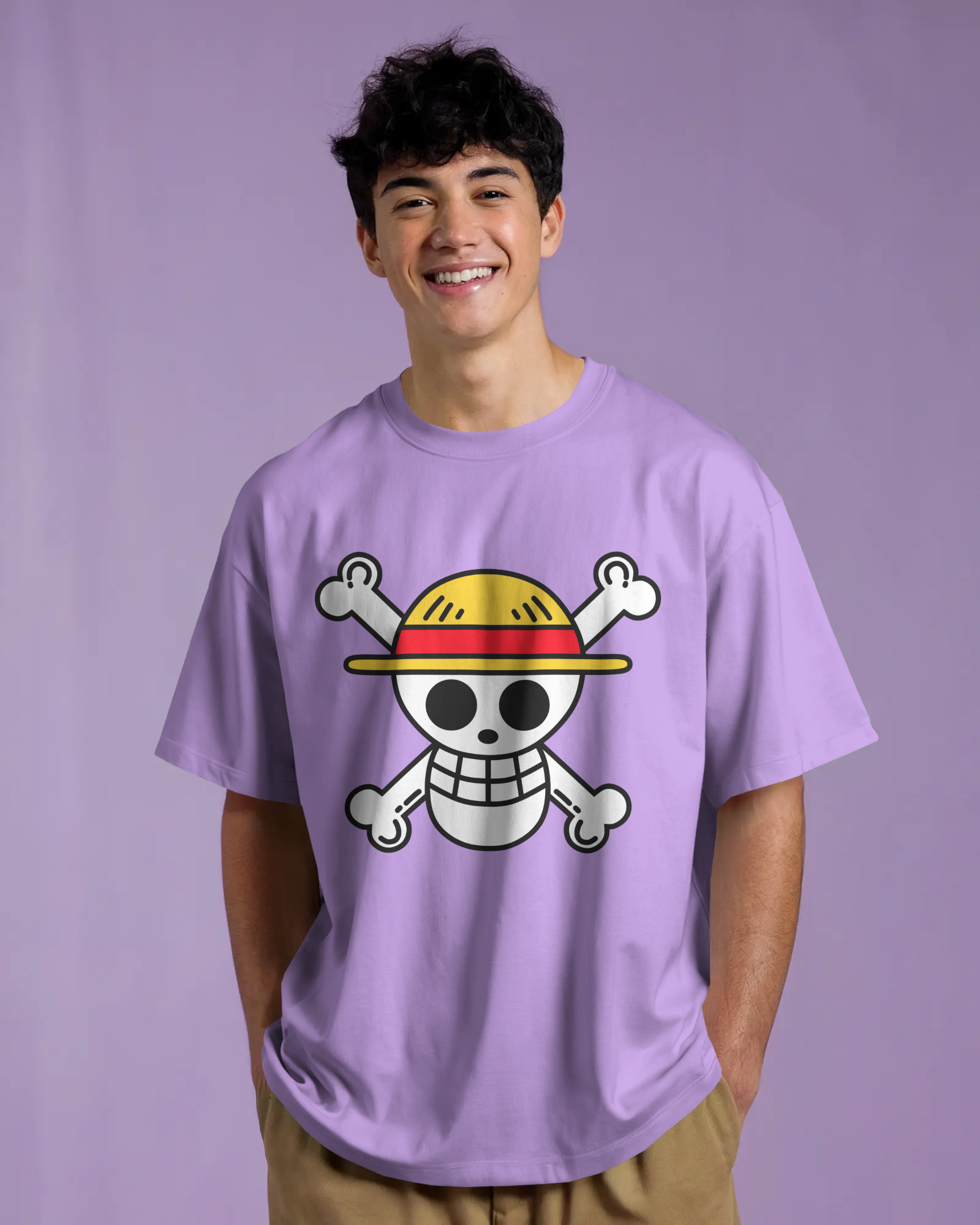 100% premium anime oversize tee