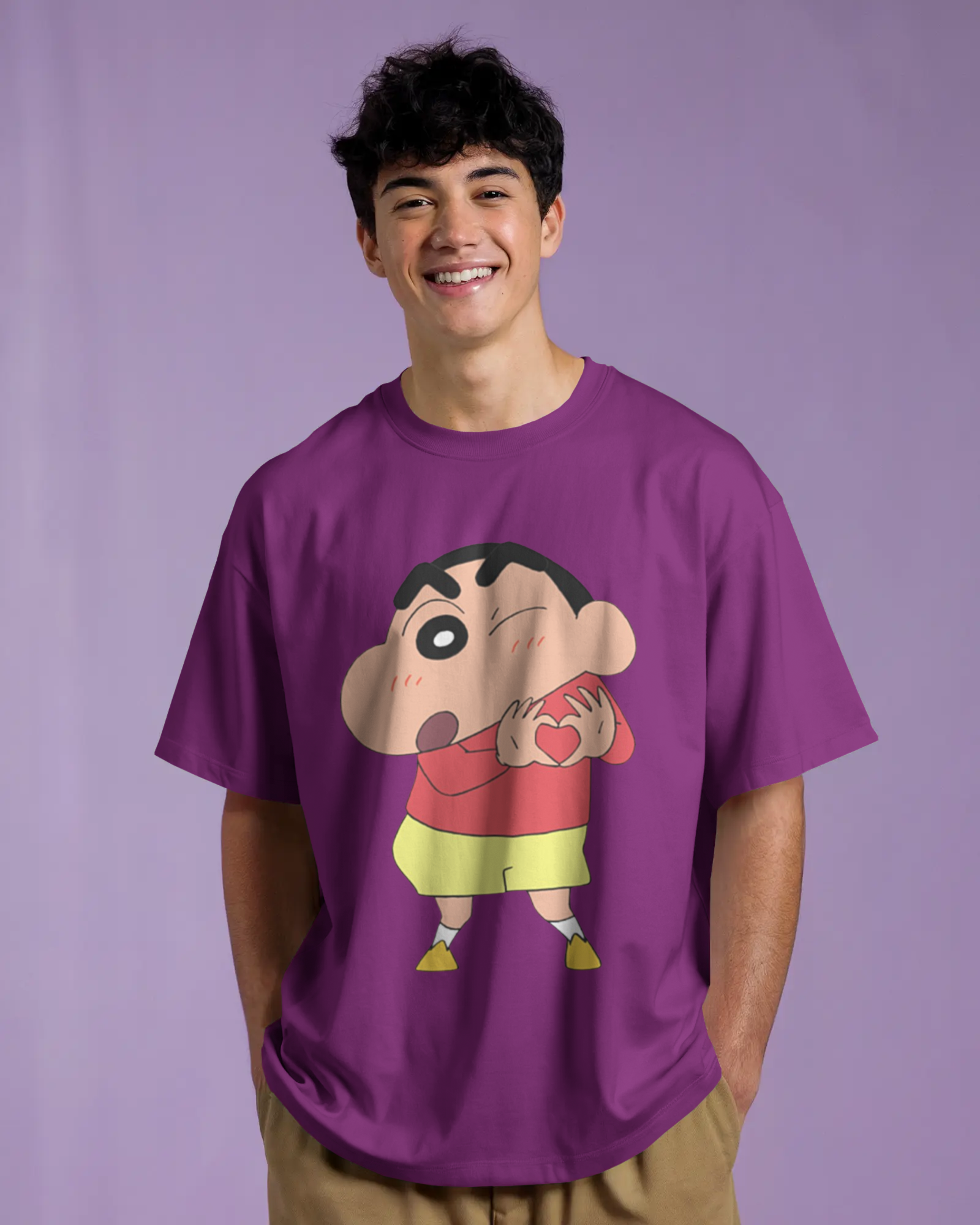 100% premium anime oversize tee