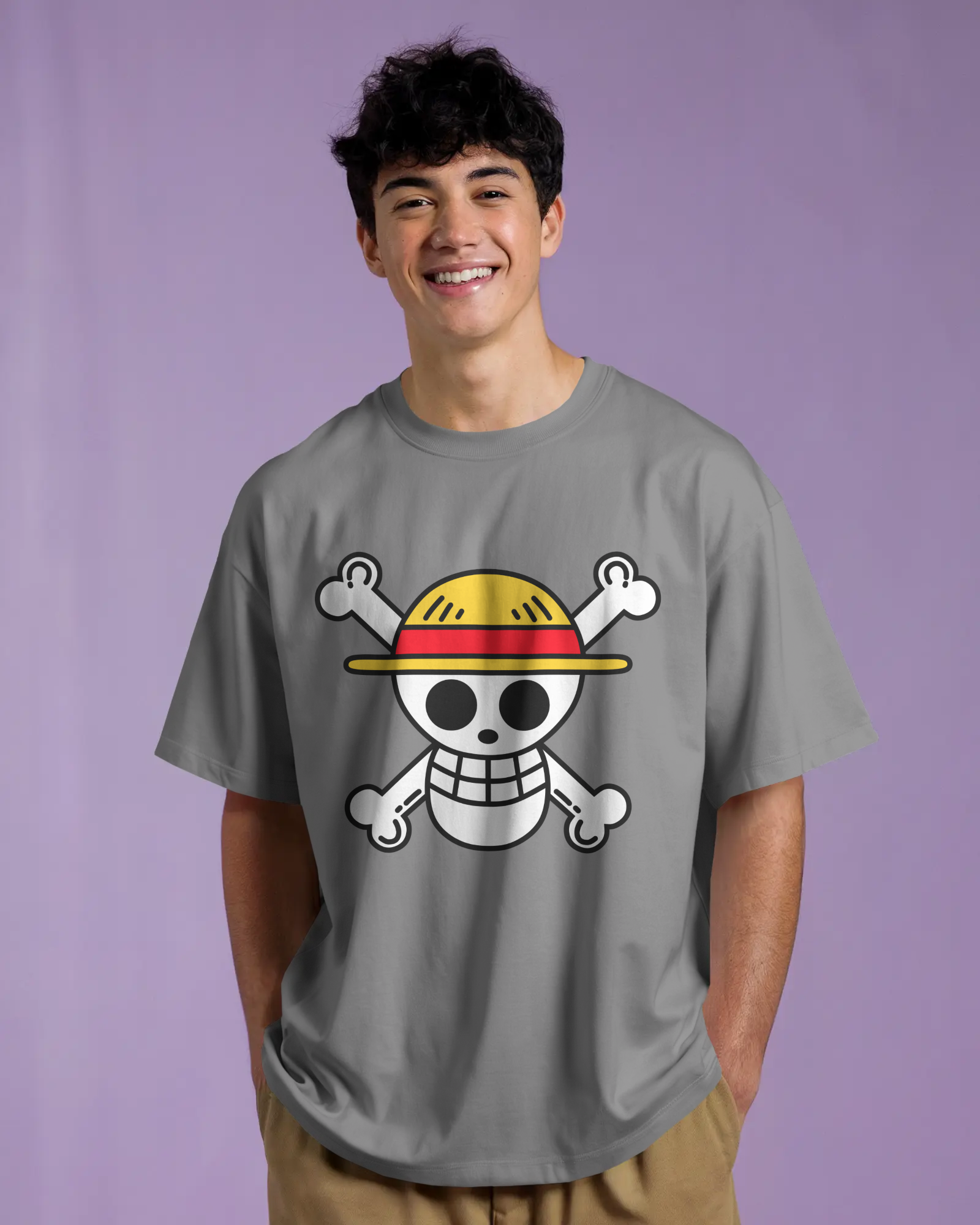 100% premium anime oversize tee