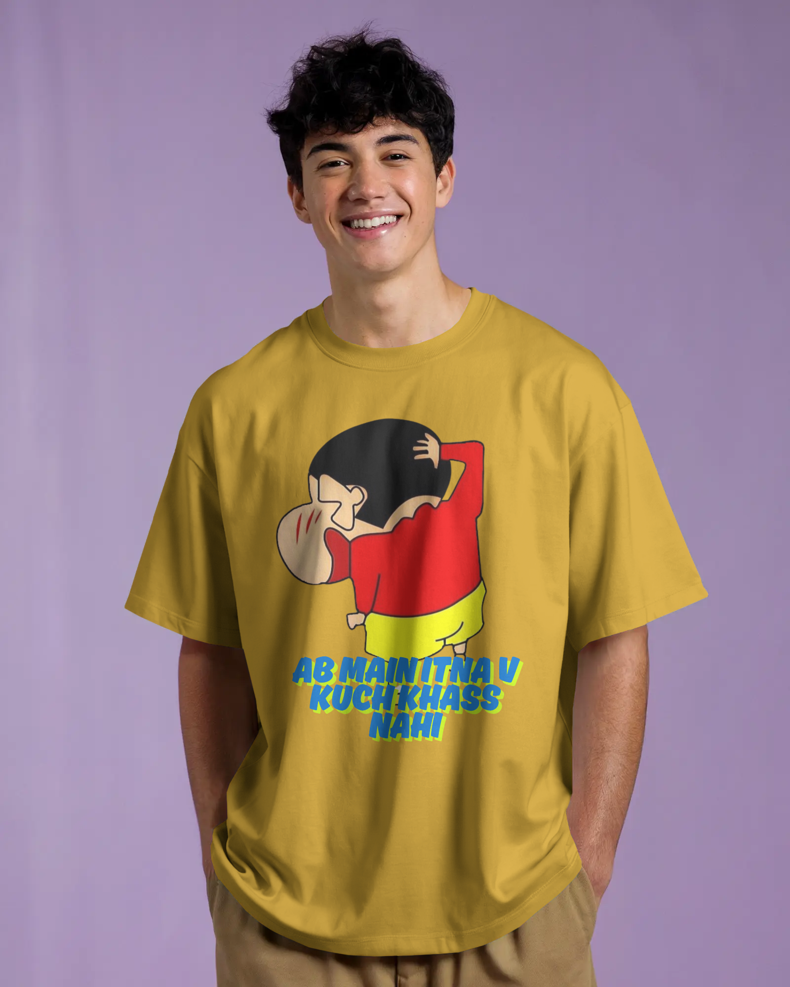 100% premium anime oversize tee