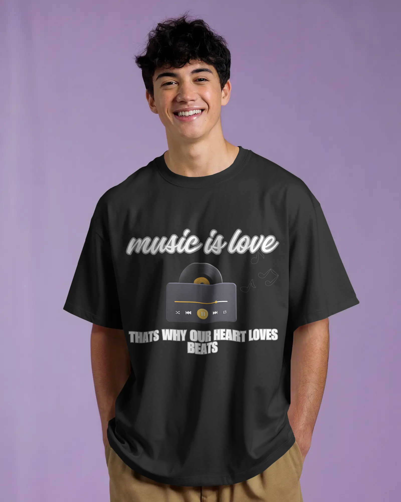 100% premium cotton graphics oversize tee