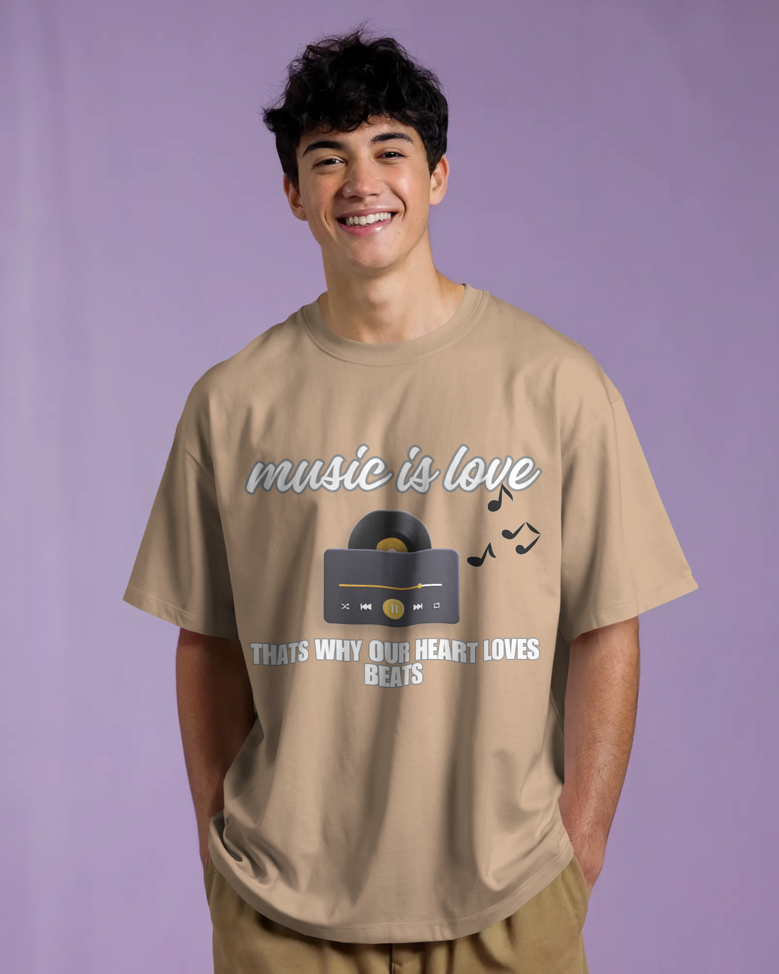 100% premium cotton graphics oversize tee