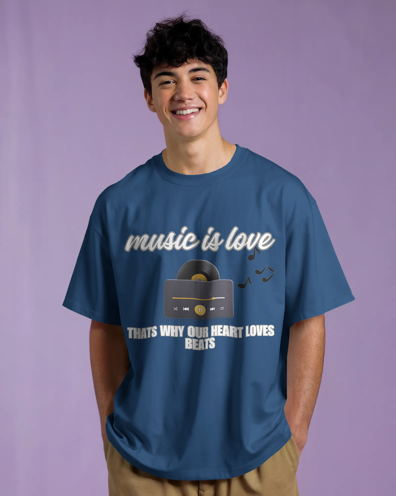 100% premium cotton graphics oversize tee