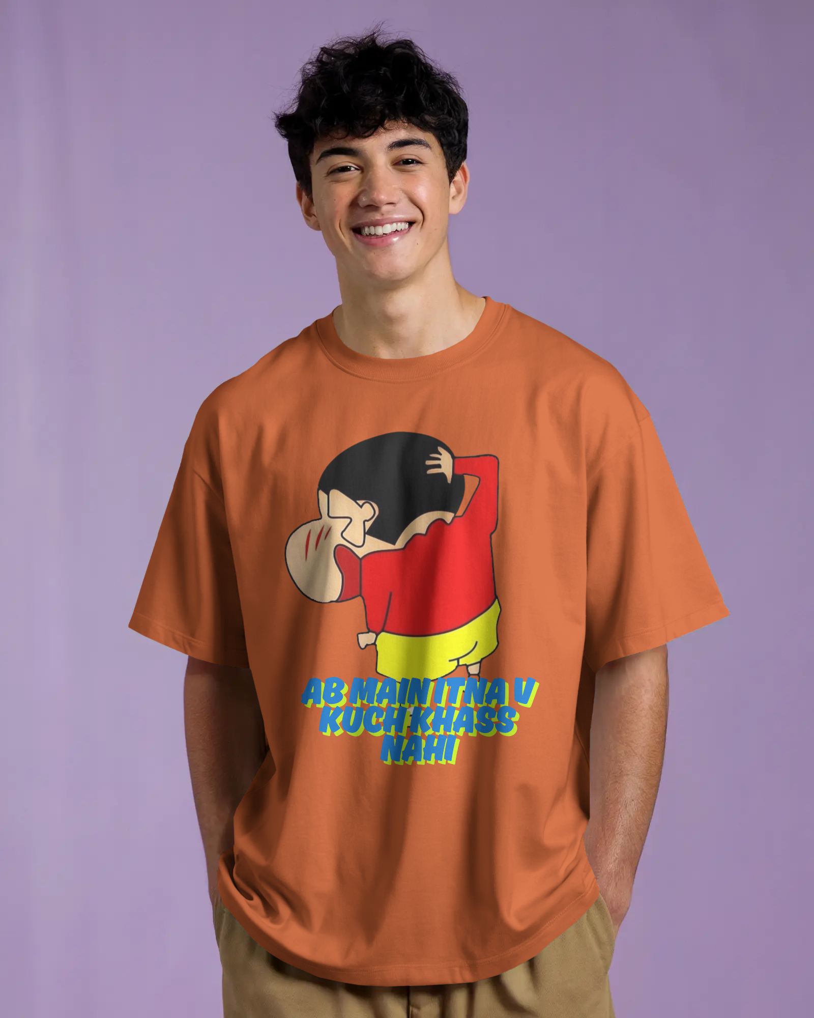 100% premium anime oversize tee