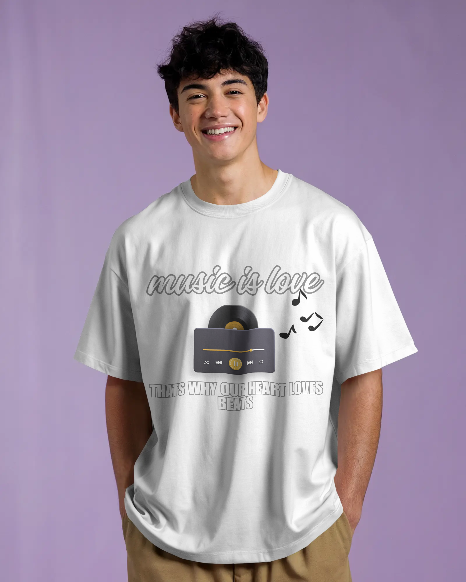 100% premium cotton graphics oversize tee