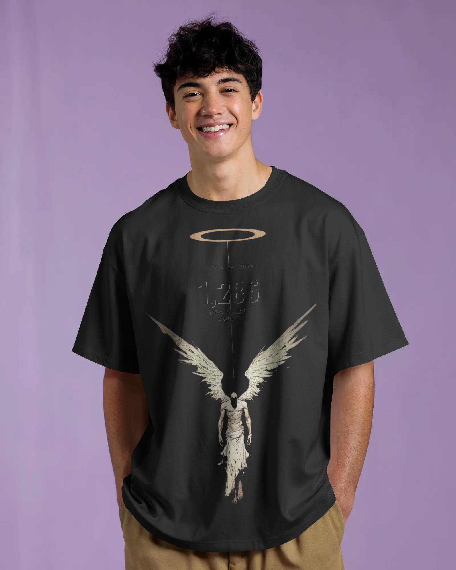 100% premium cotton graphics oversize tee