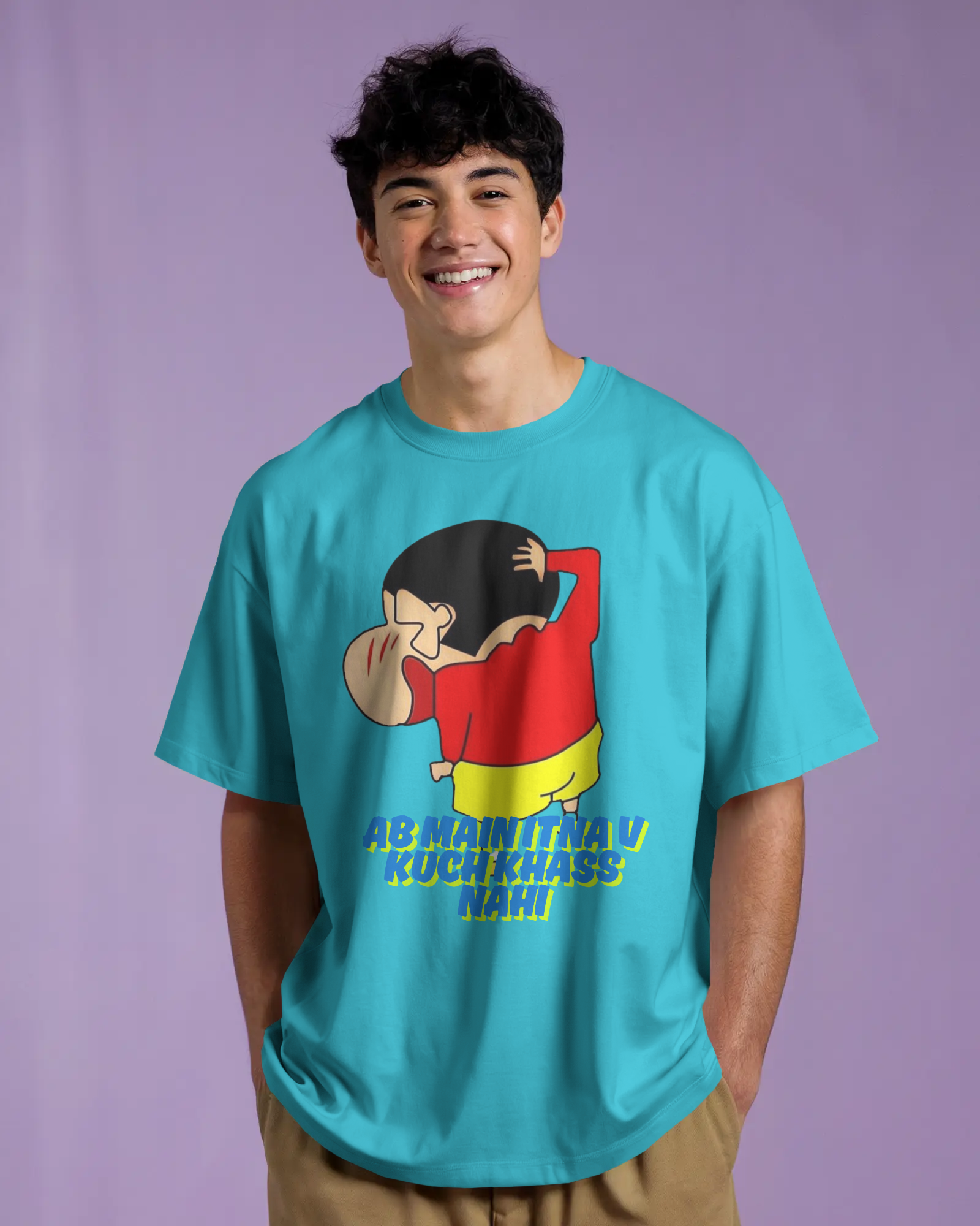 100% premium anime oversize tee