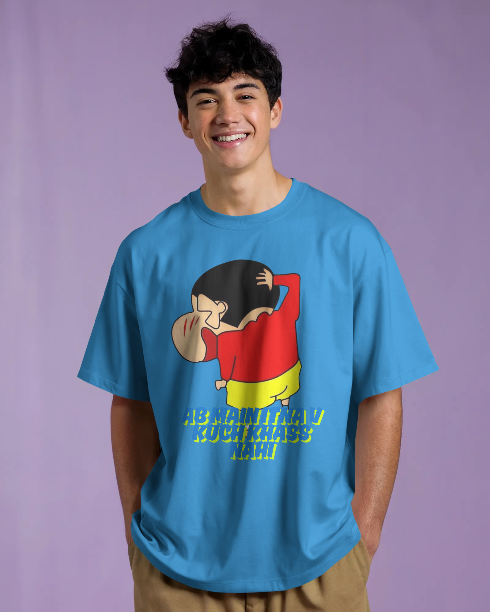 100% premium anime oversize tee