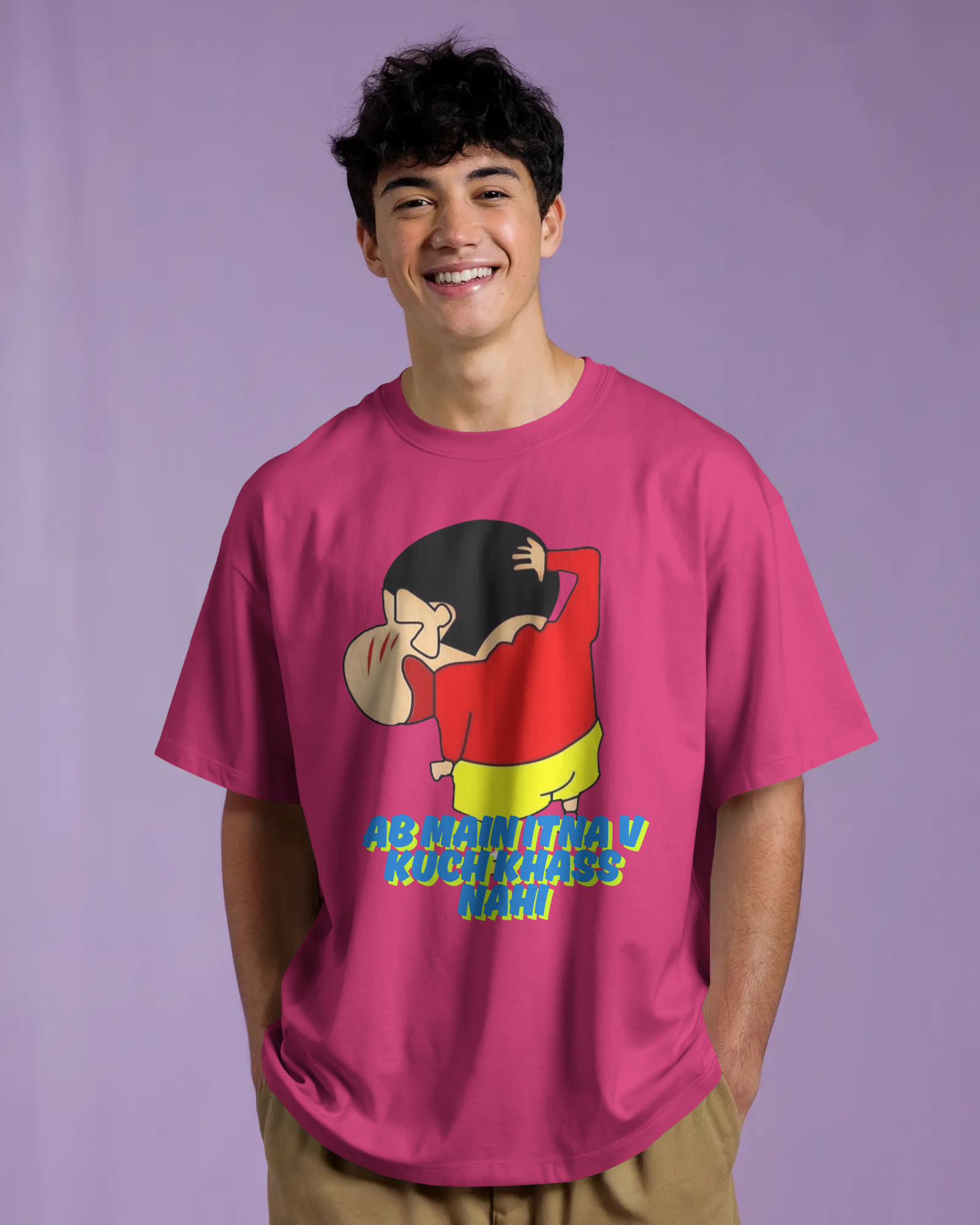 100% premium anime oversize tee