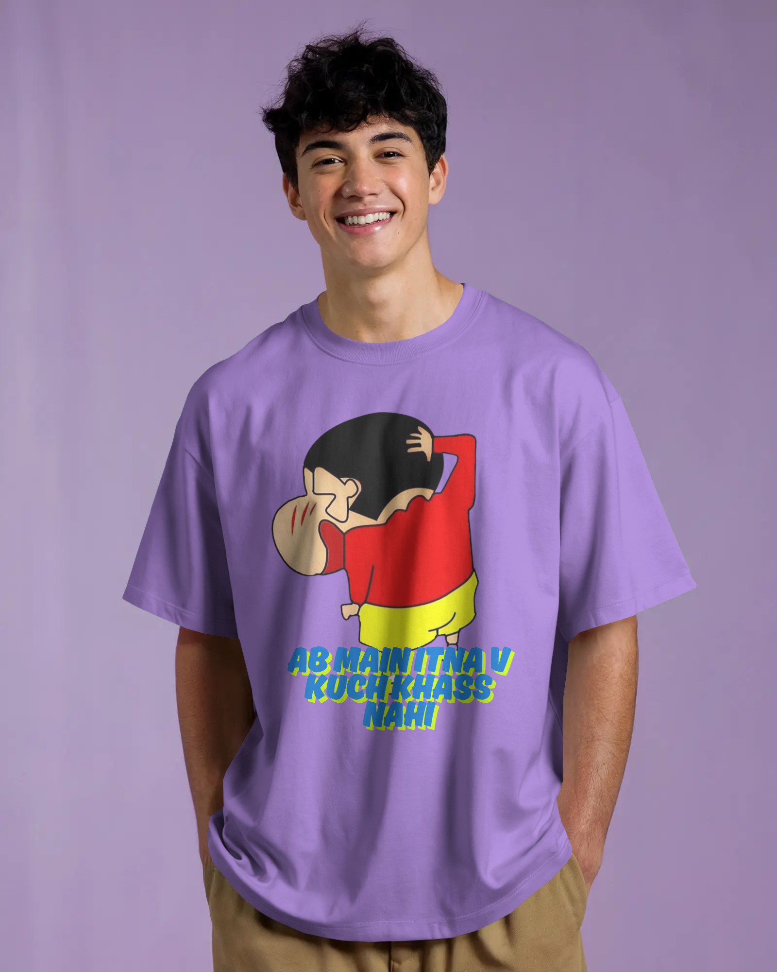 100% premium anime oversize tee