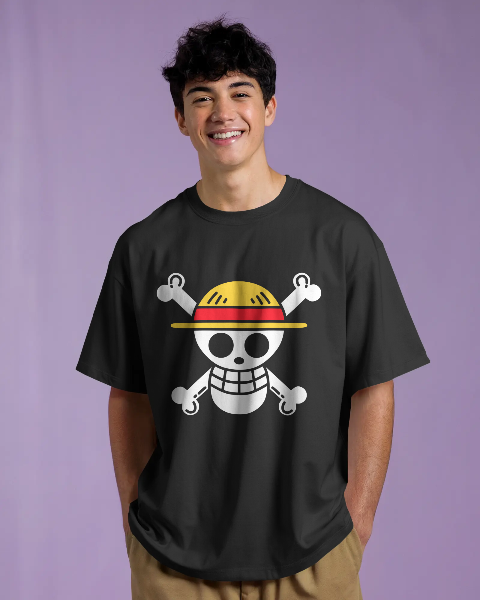 100% premium anime oversize tee