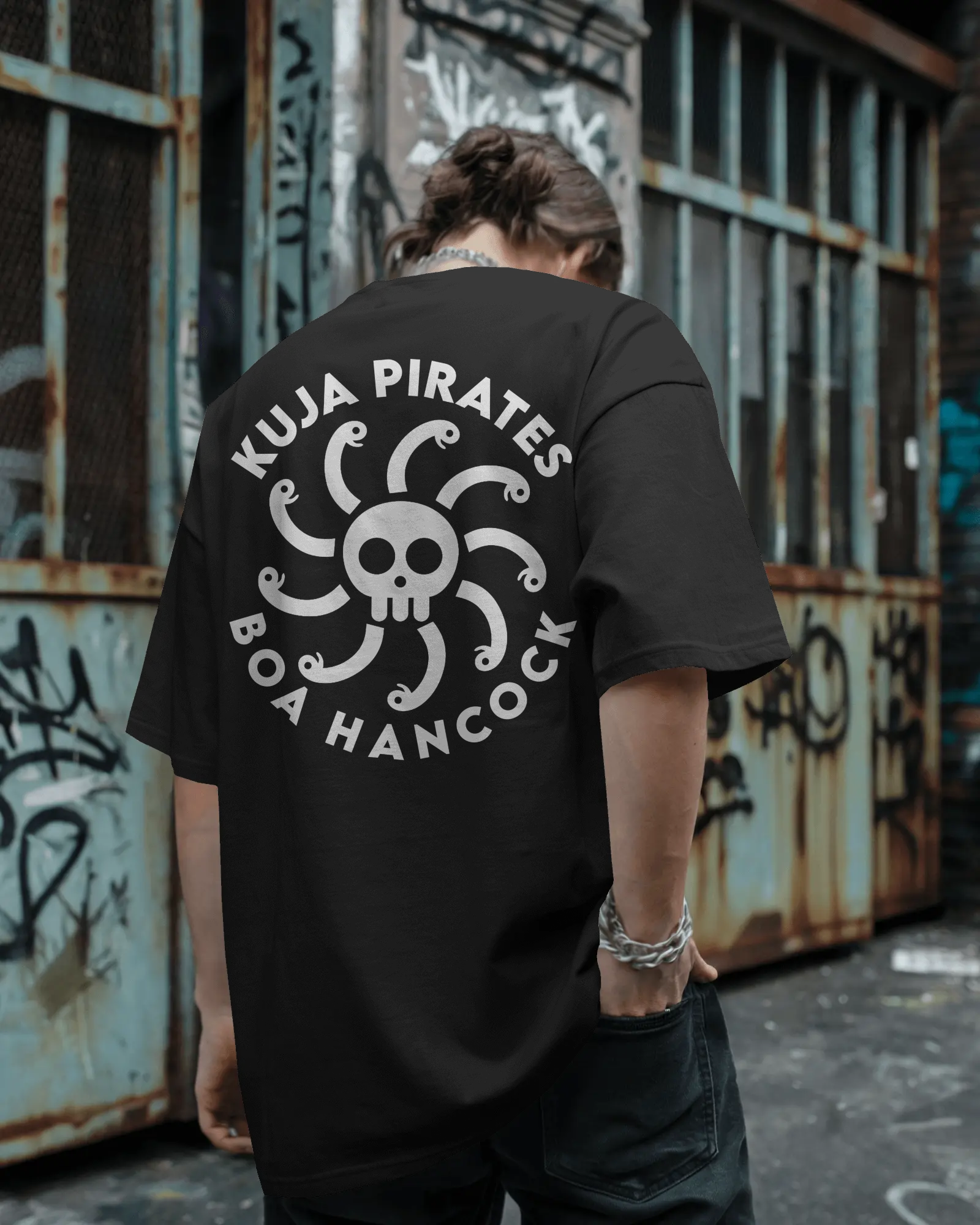 100% premium anime oversize tee