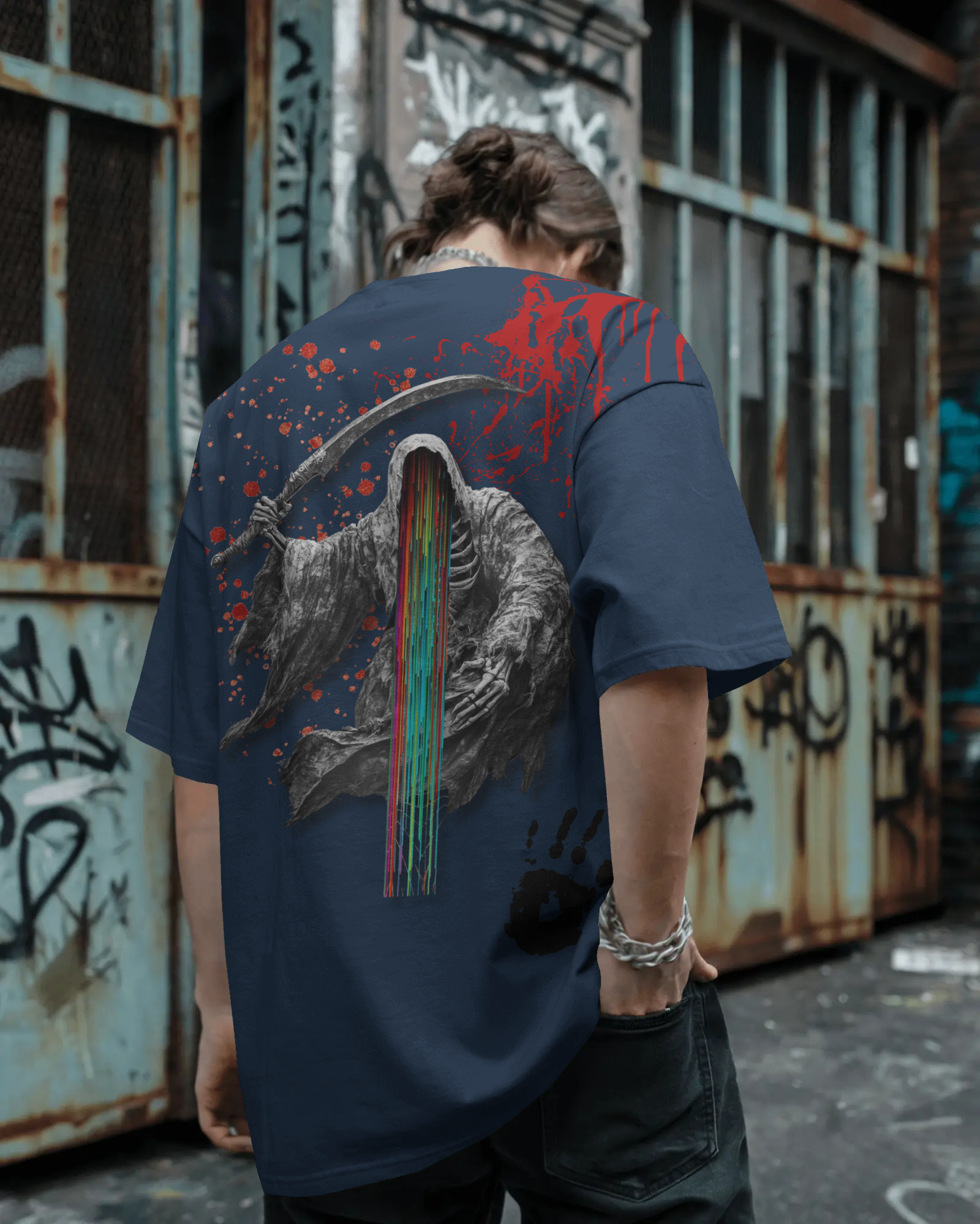 100% premium cotton graphics oversize tee