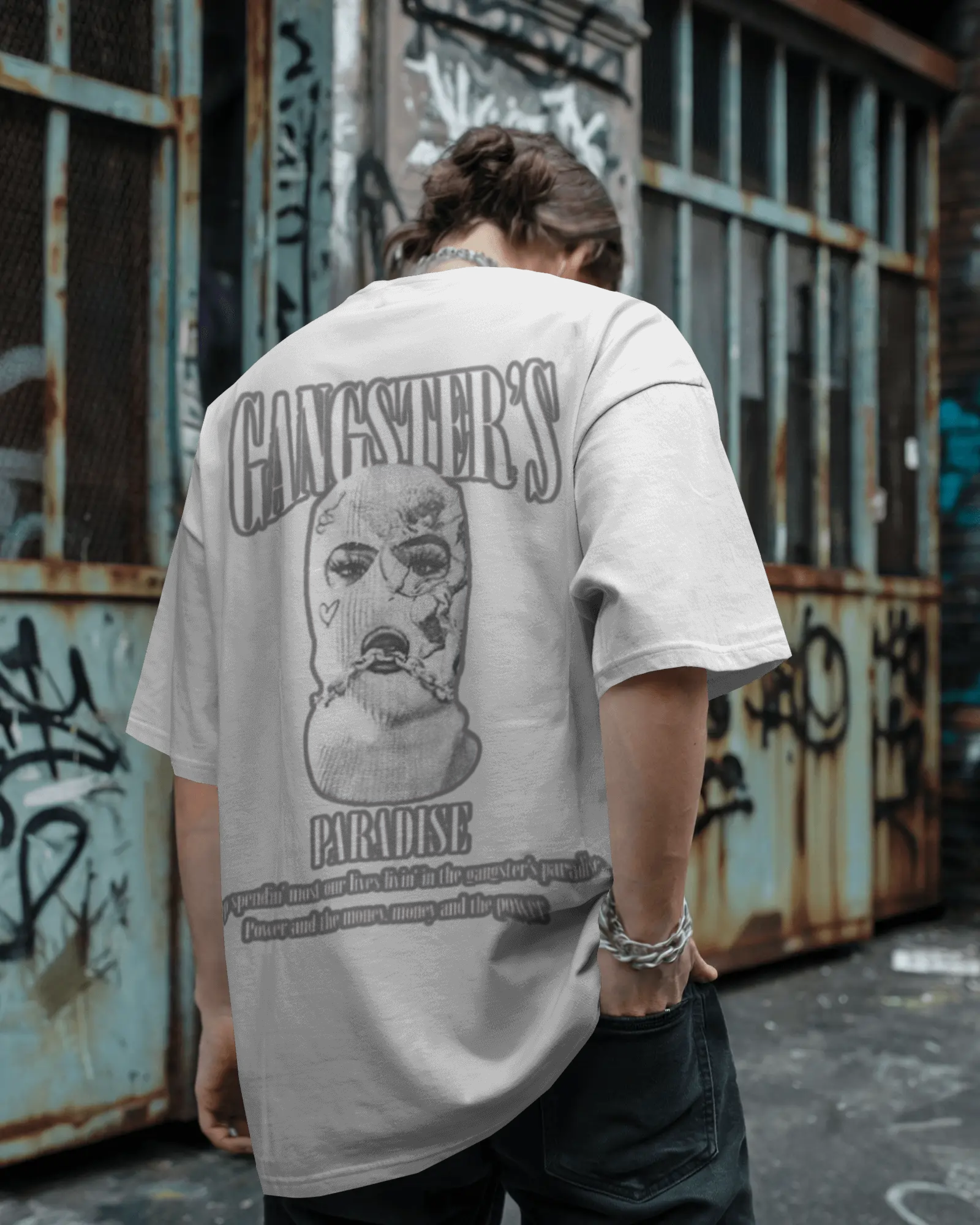100% premium cotton graphics oversize tee