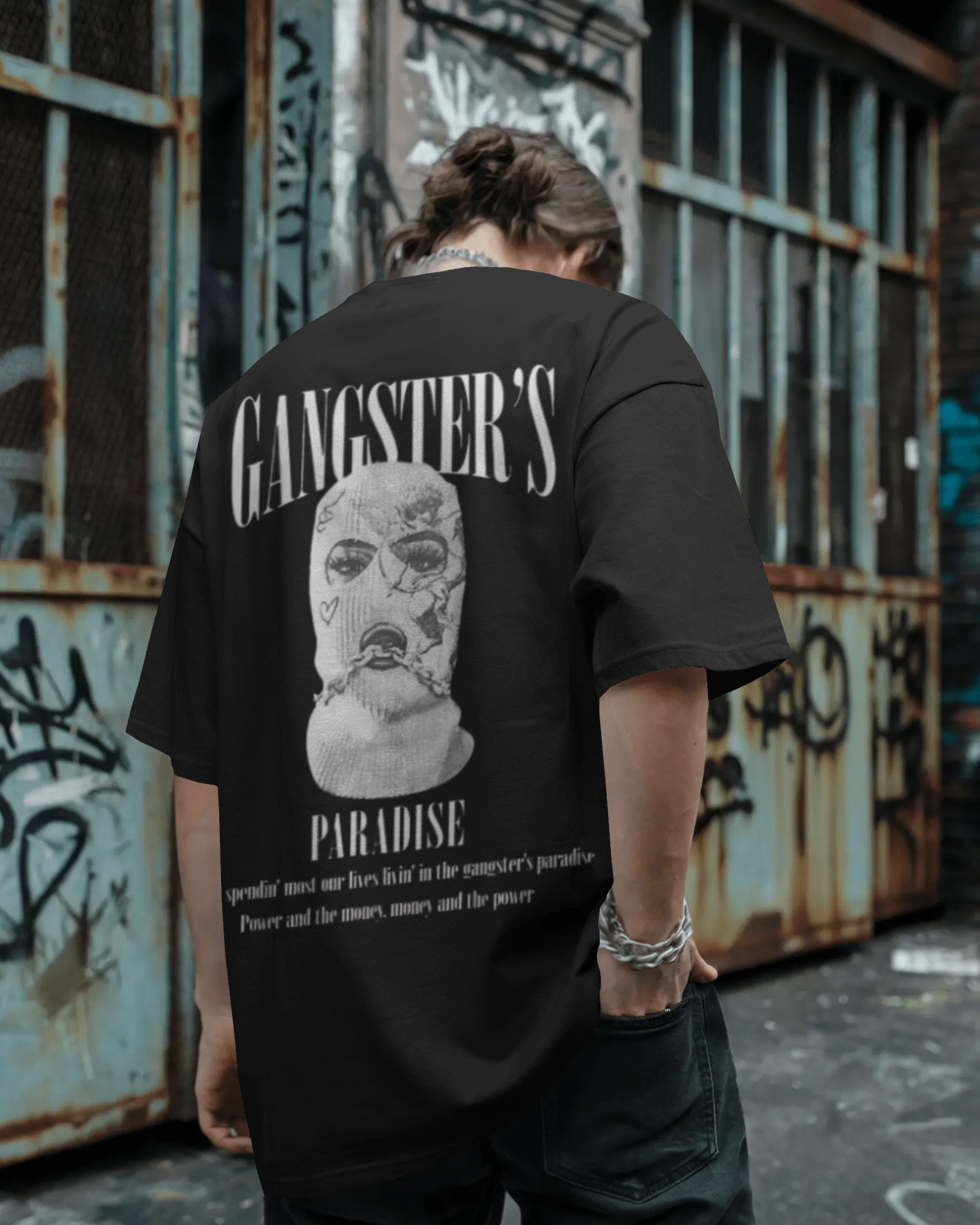 100% premium cotton graphics oversize tee