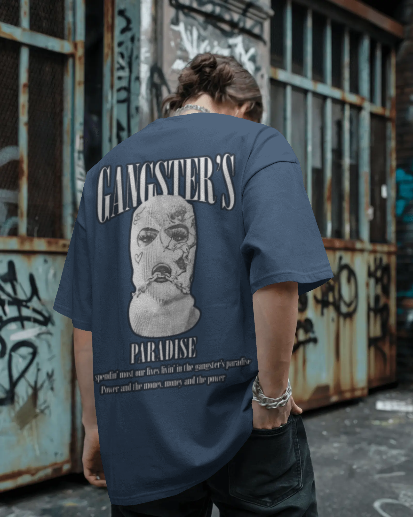 100% premium cotton graphics oversize tee