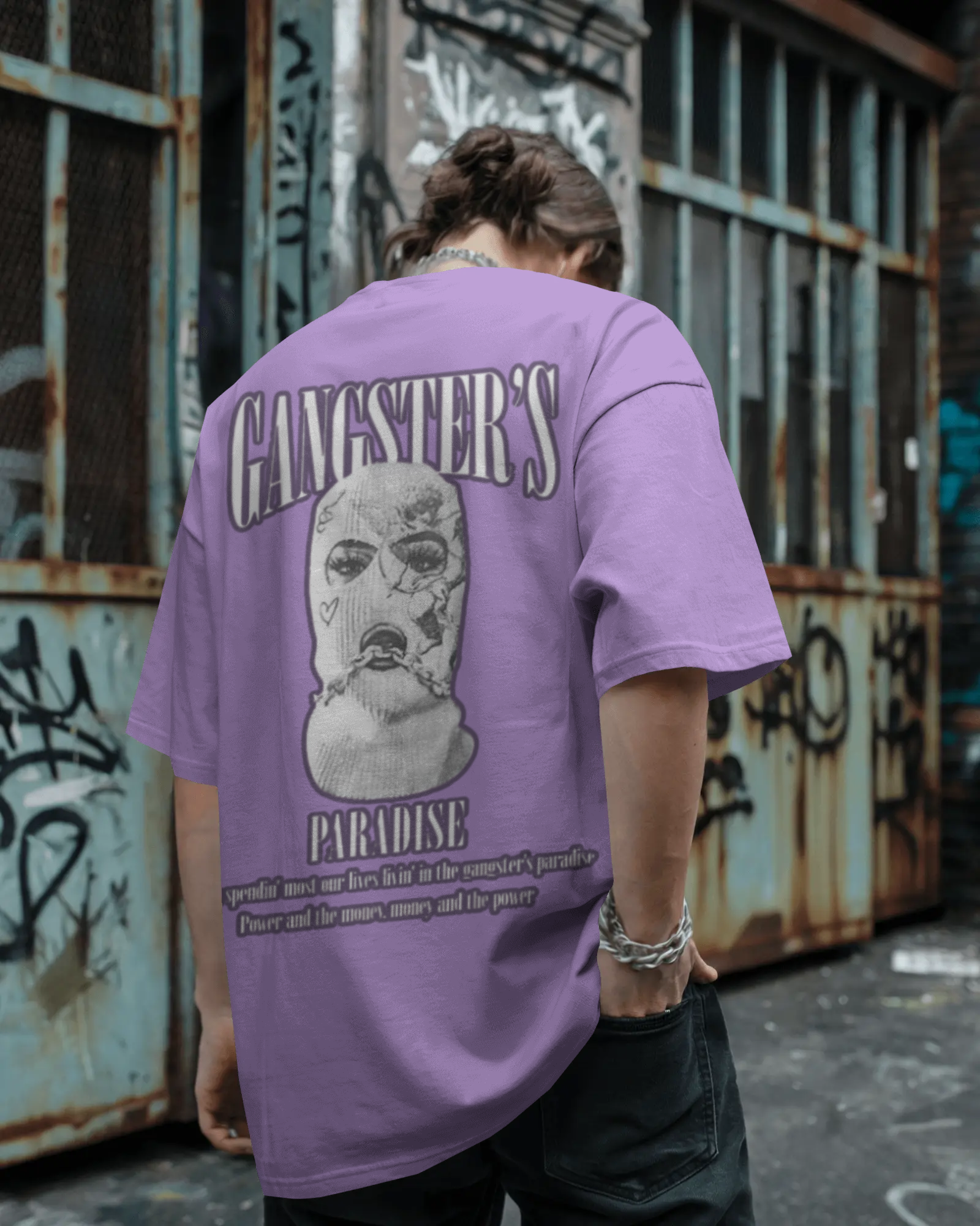100% premium cotton graphics oversize tee