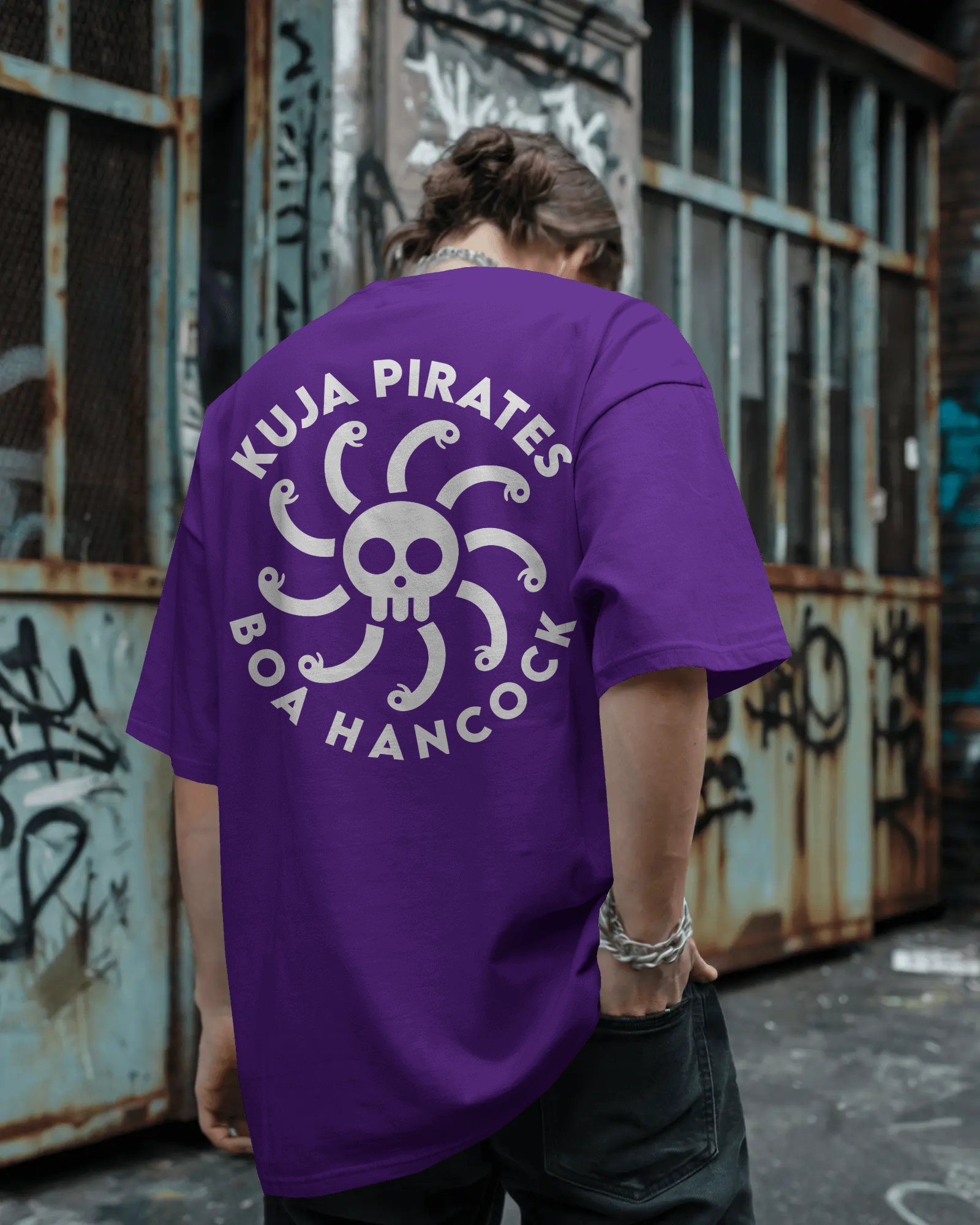 100% premium anime oversize tee