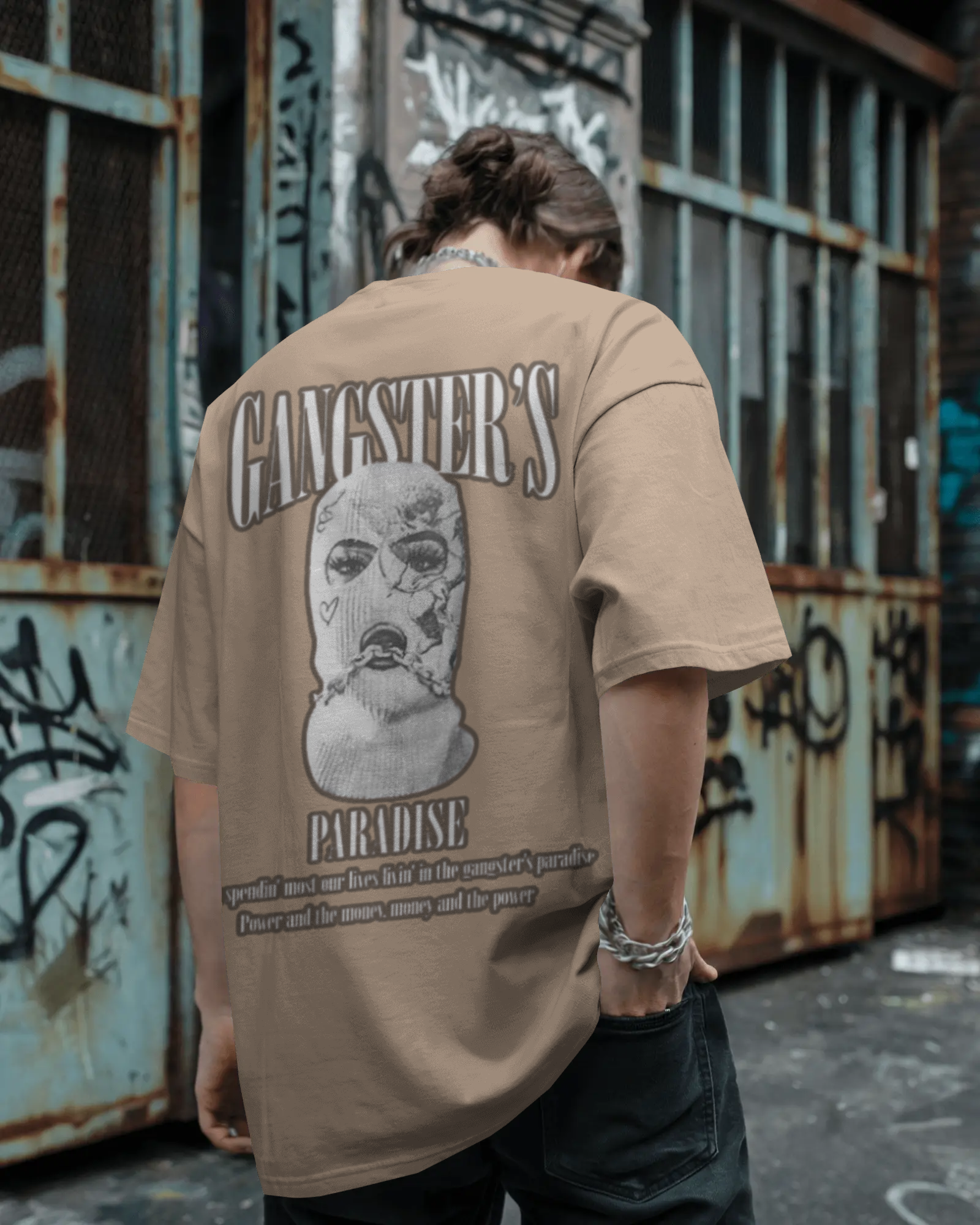 100% premium cotton graphics oversize tee