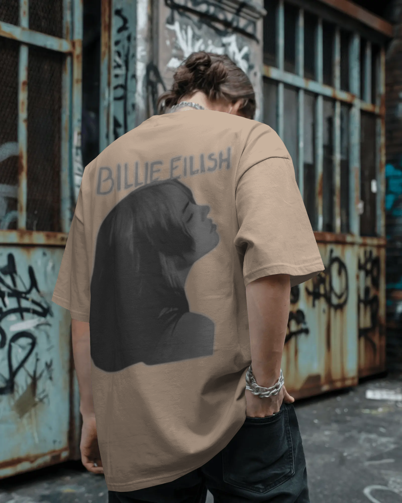 100% premium cotton graphics oversize tee