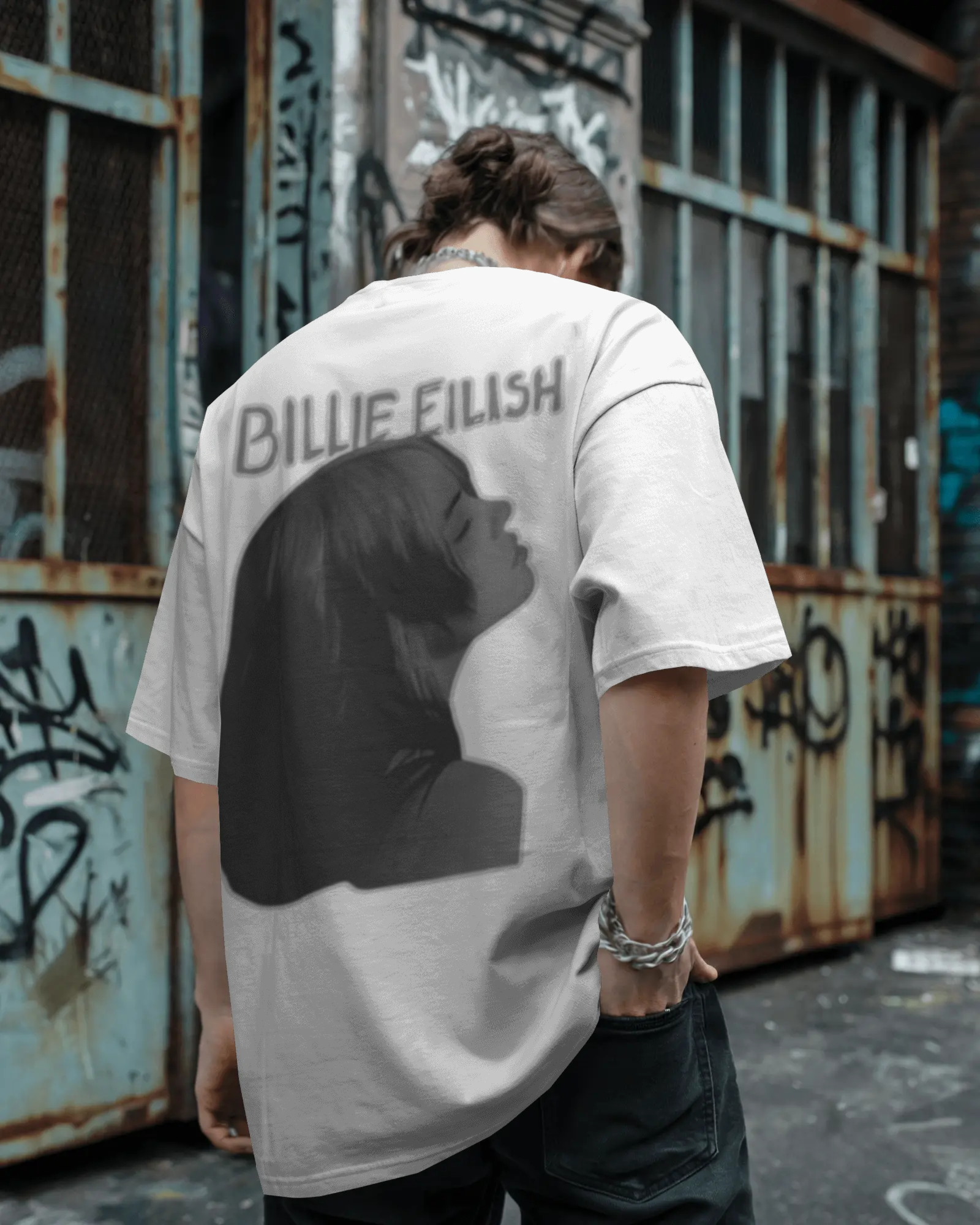 100% premium cotton graphics oversize tee