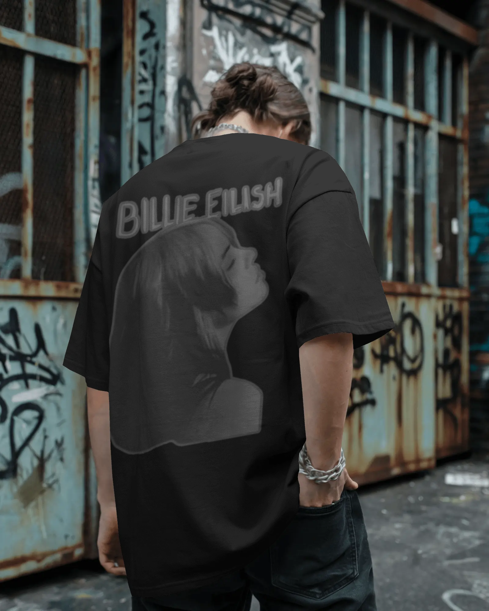 100% premium cotton graphics oversize tee