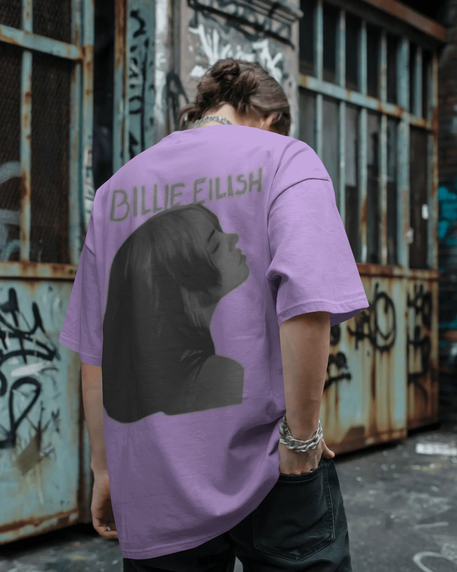100% premium cotton graphics oversize tee